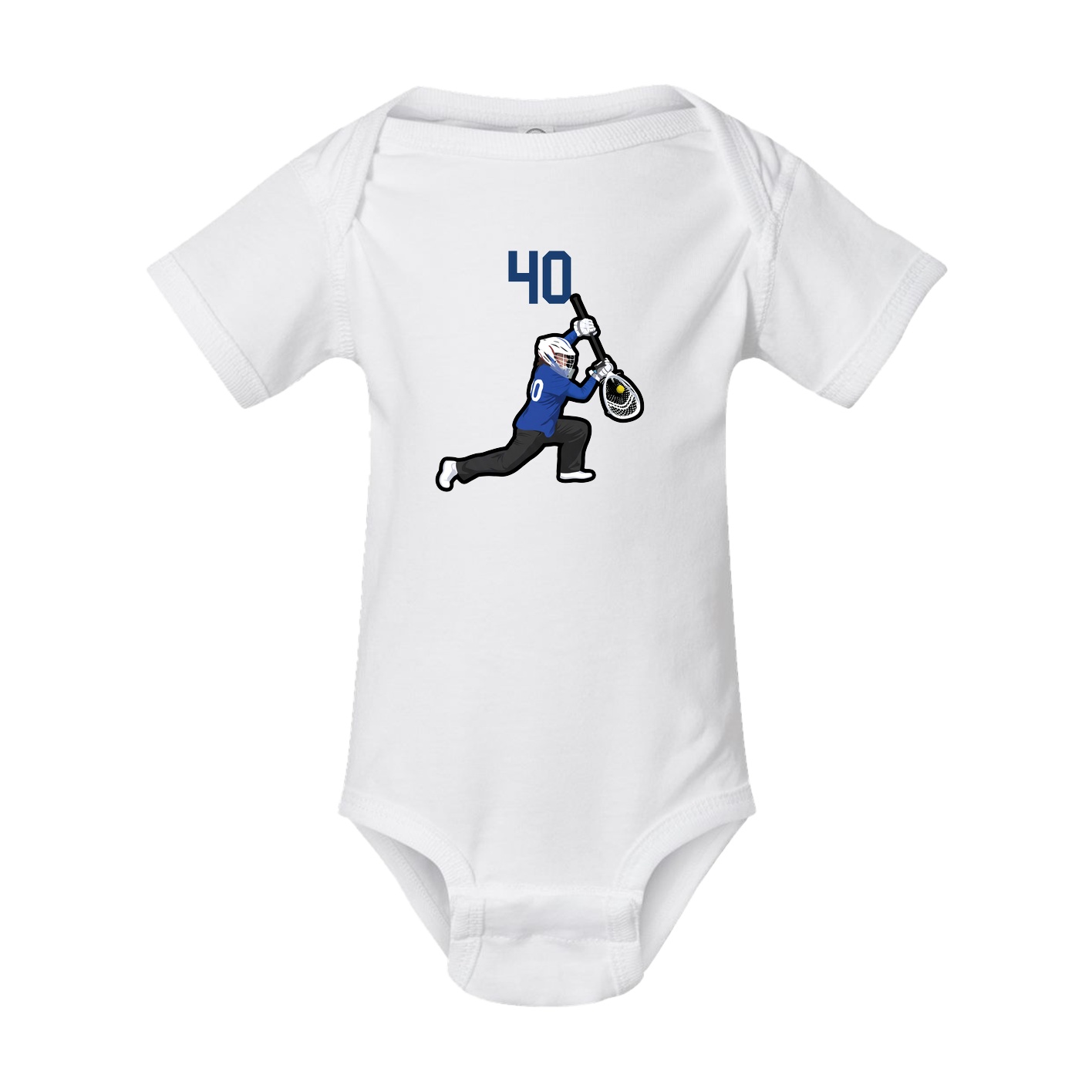 Baby Onesie — Number Top in White