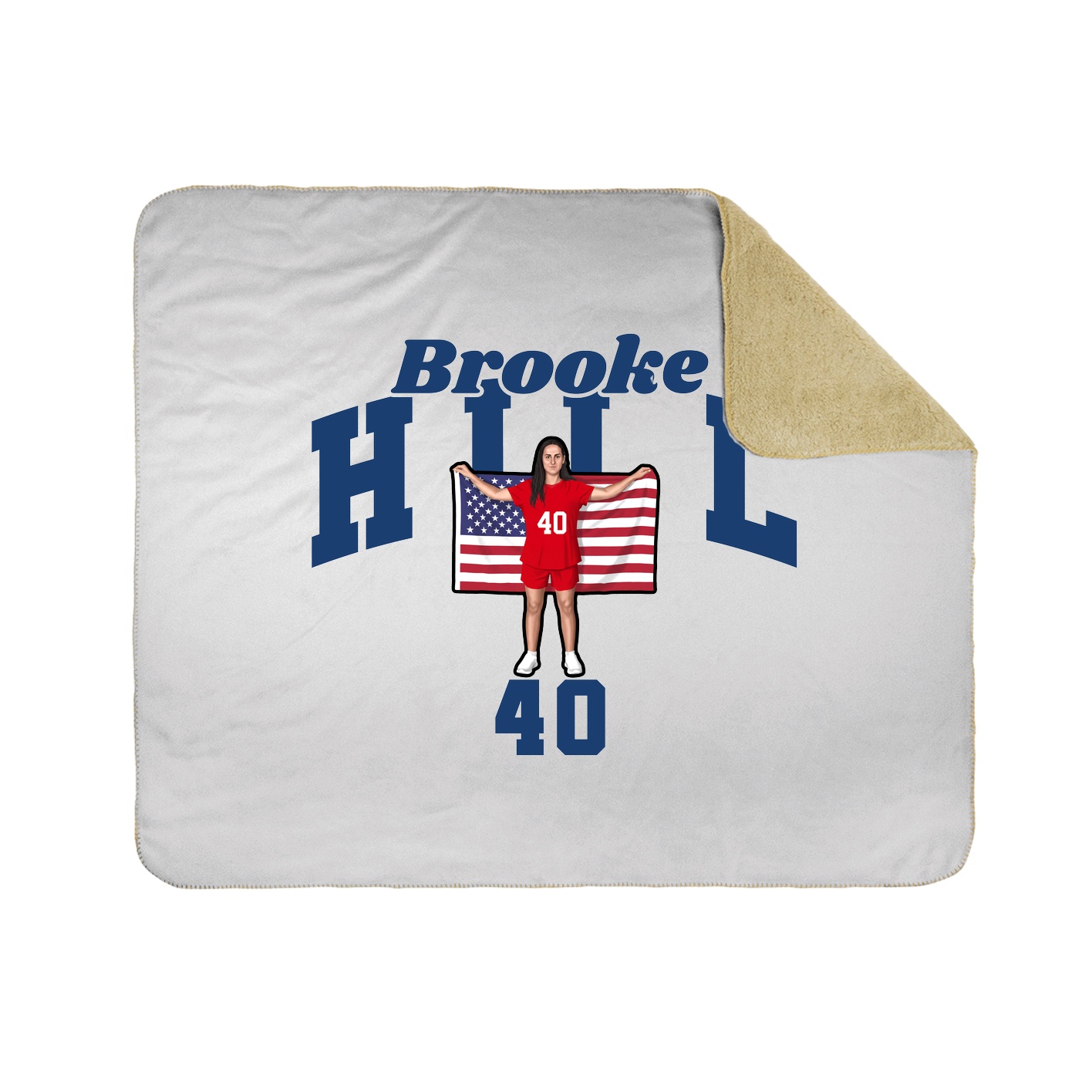 Throw Blanket — Signature Arch in White