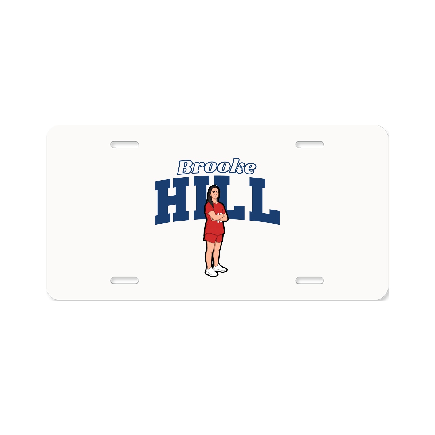 License Plate — Name Arch in Classic