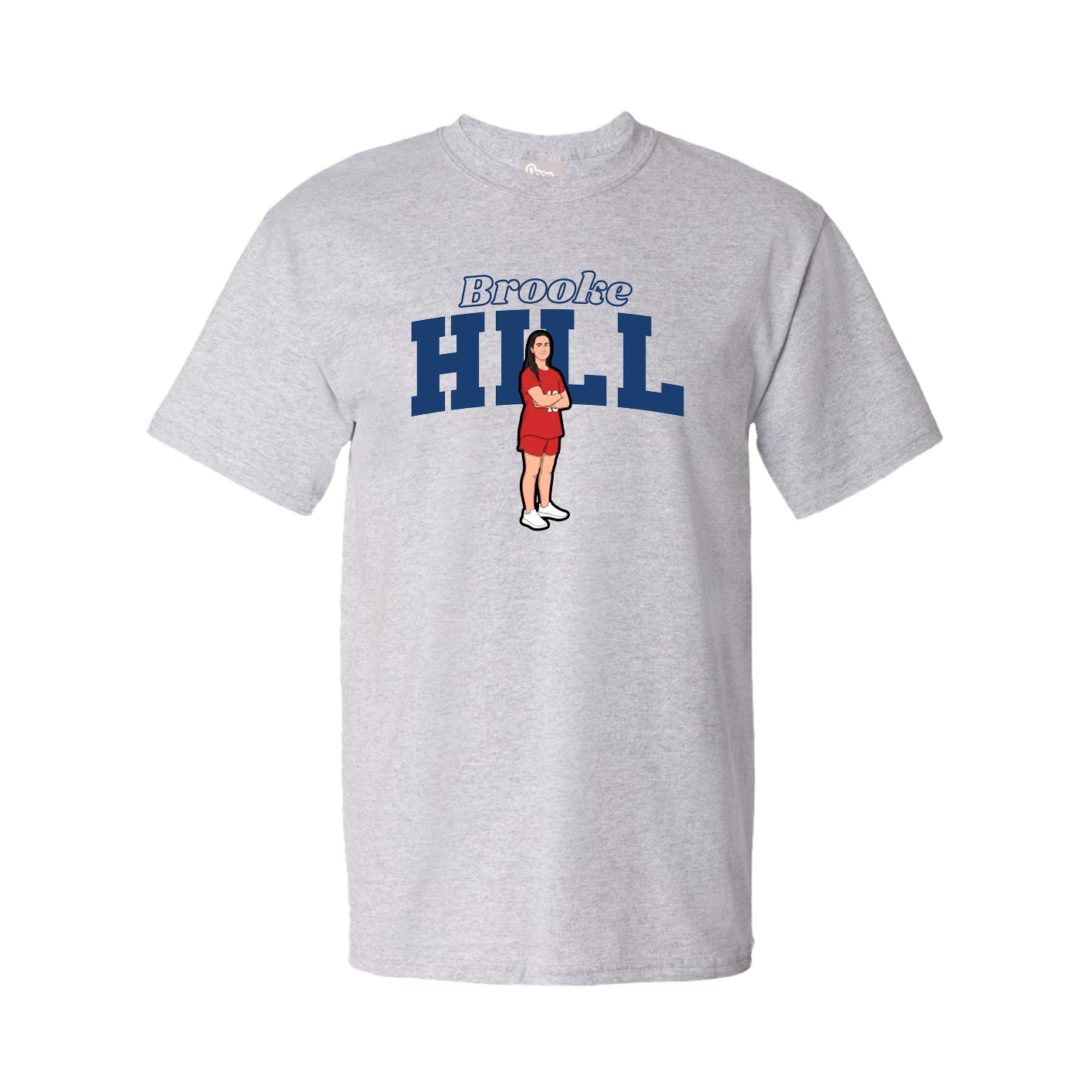 Tee — Name Arch in Grey