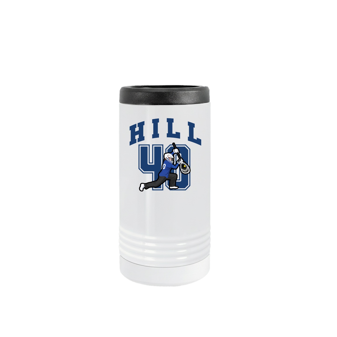 Slim Beverage Holder — Number in White
