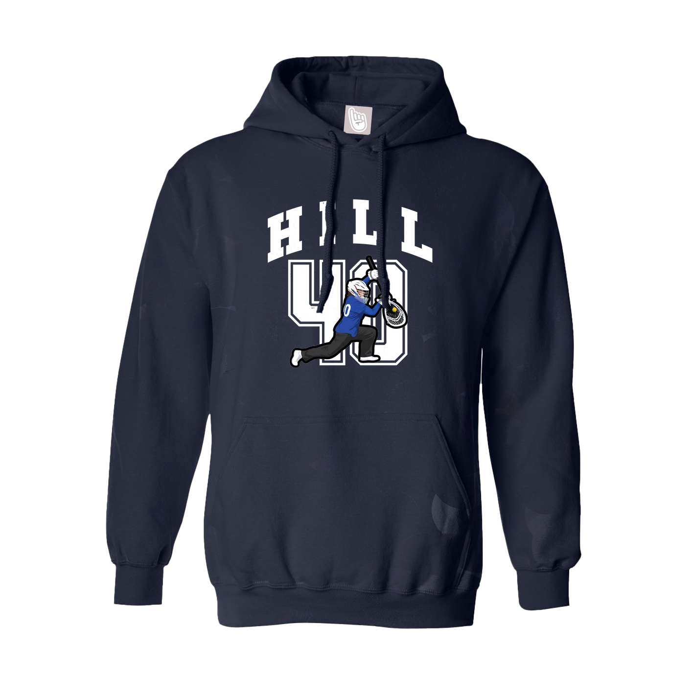 Hoodie — Number in Navy