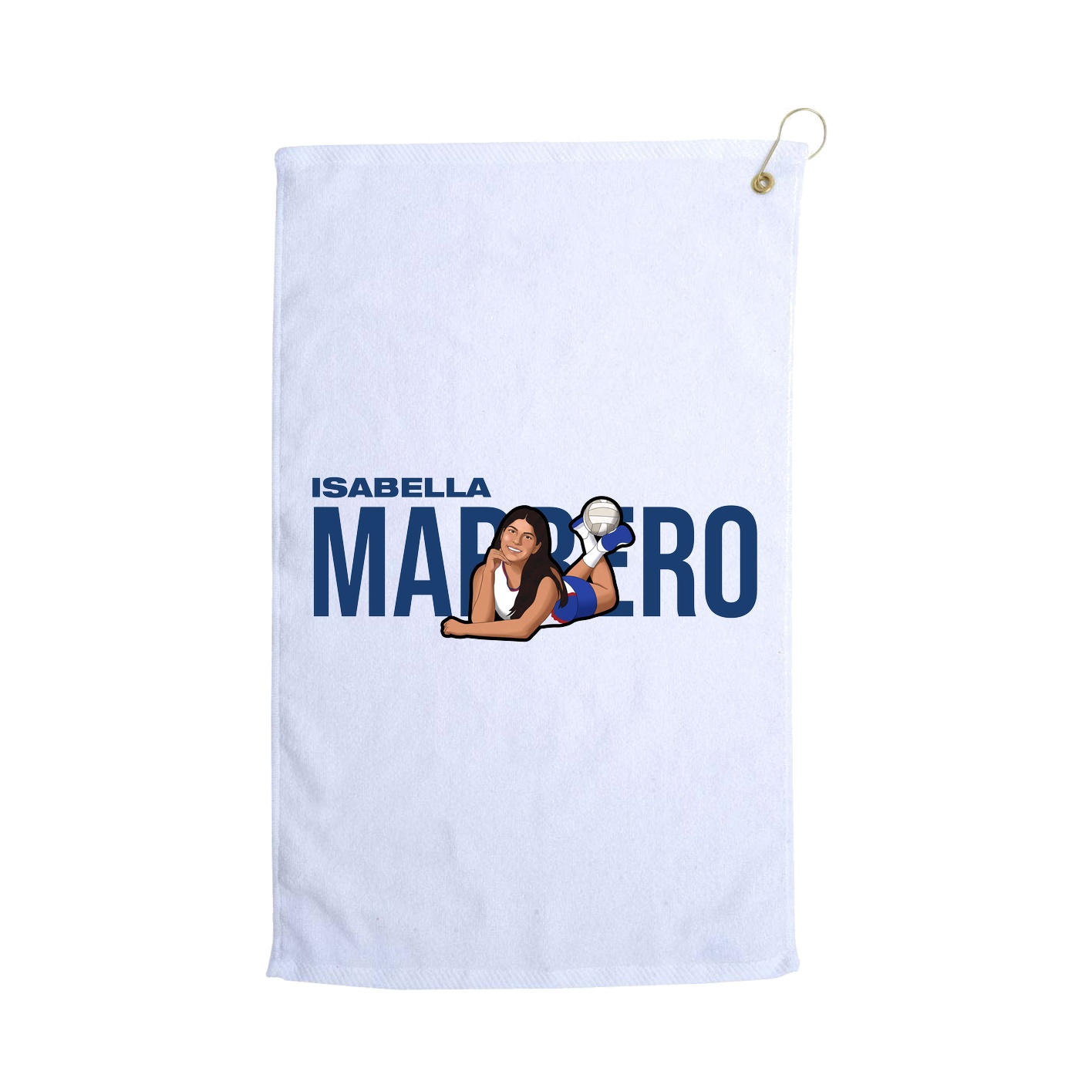 Golf Towel — Player Name in White