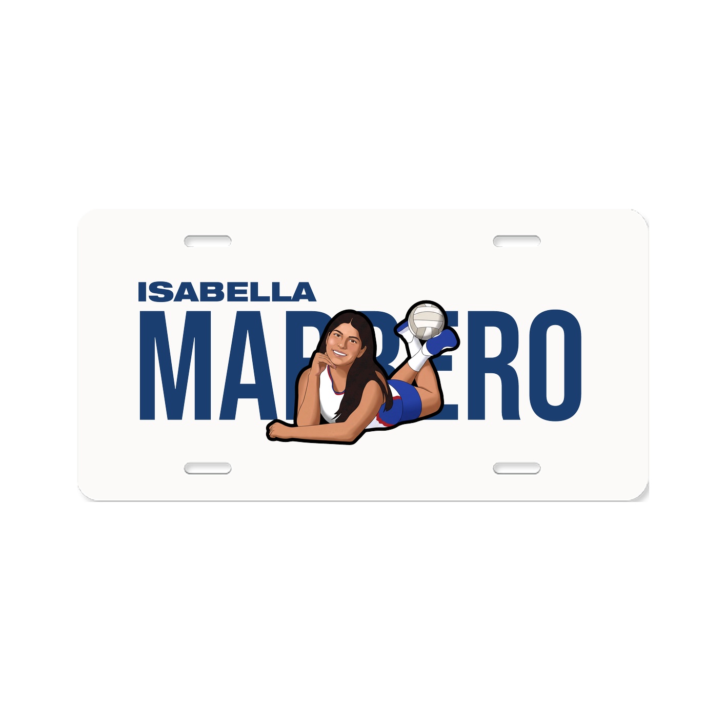 License Plate — Player Name in Classic