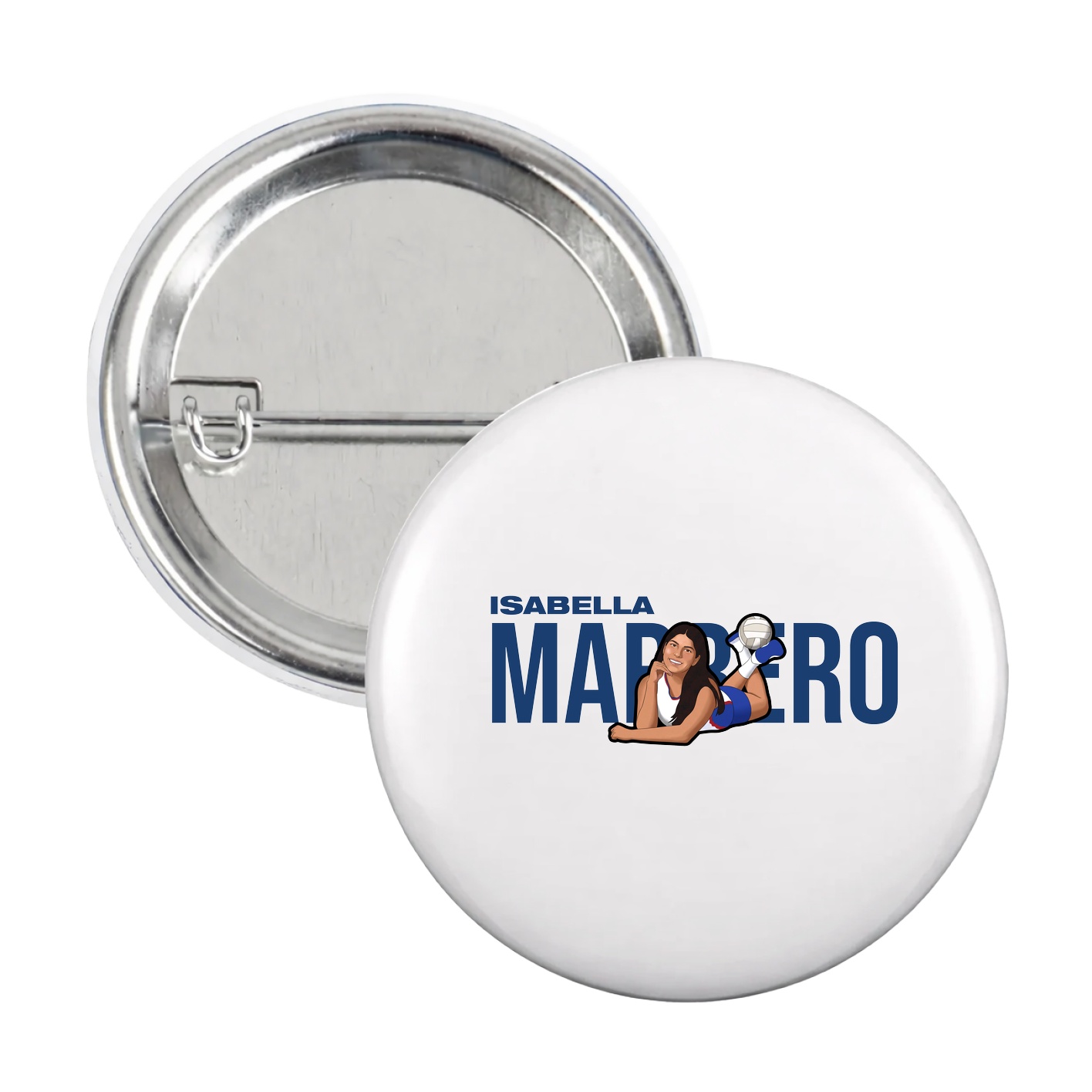 Game Day Button — Player Name in White