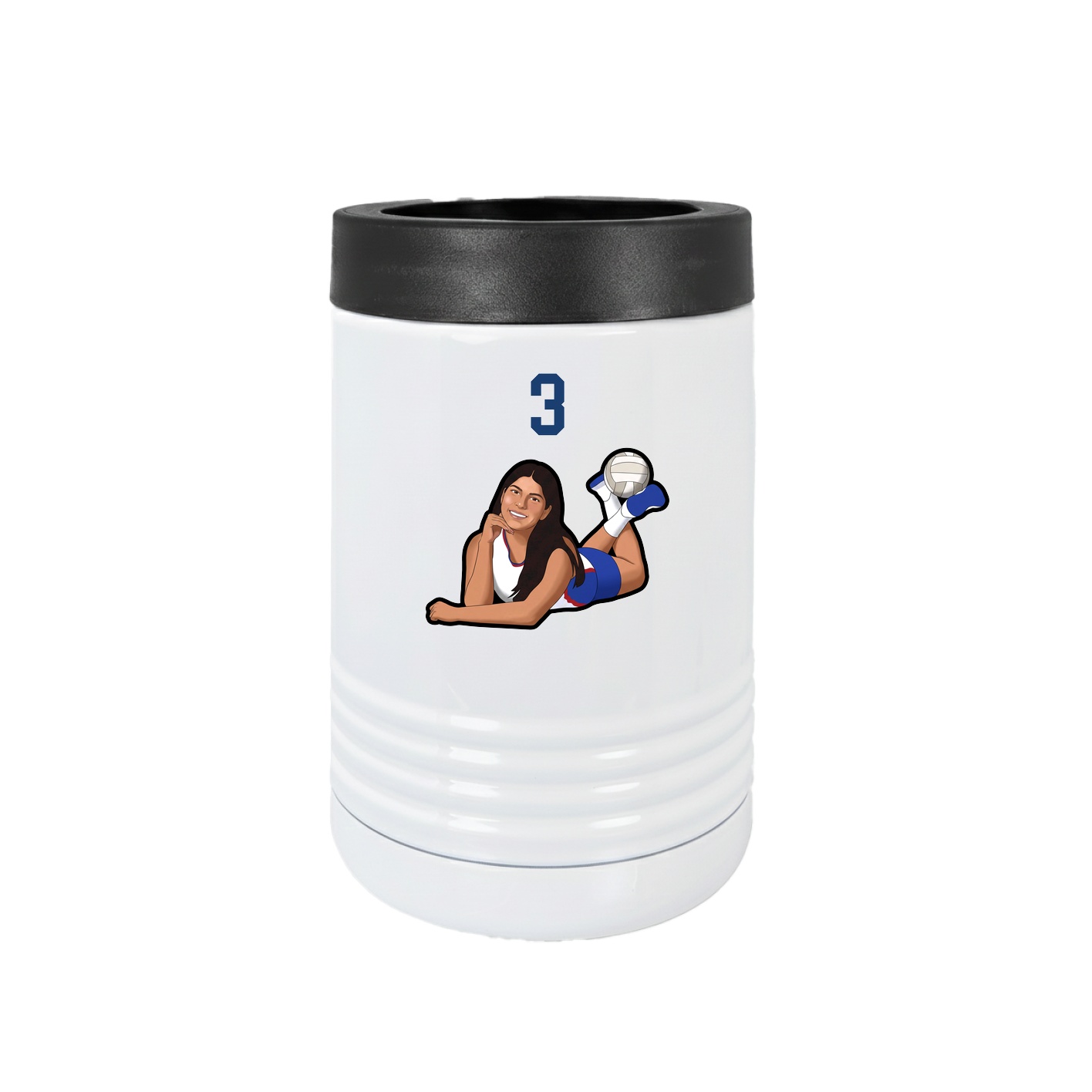 Beverage Holder — Number Top in White