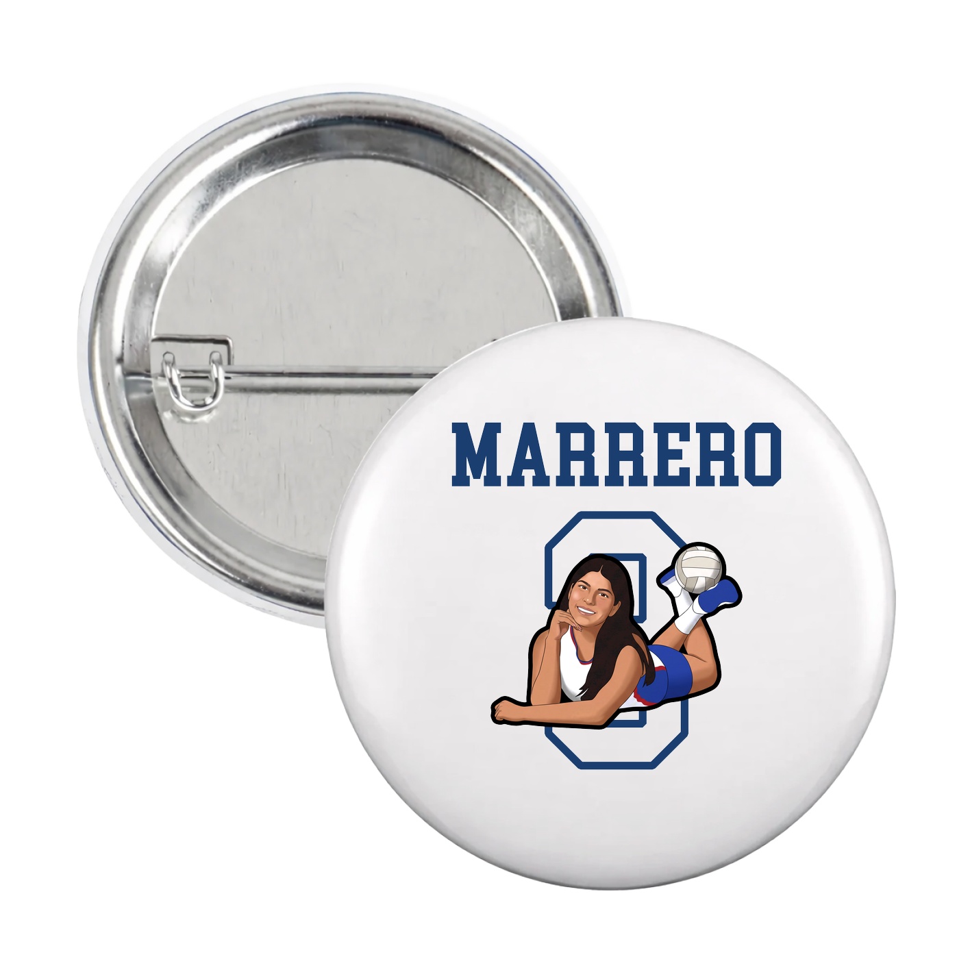 Game Day Button — Shirsey in White