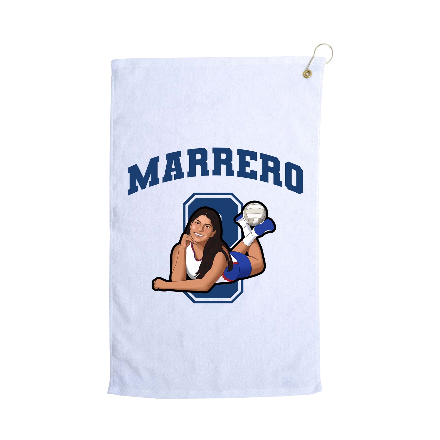 Golf Towel — Number in White