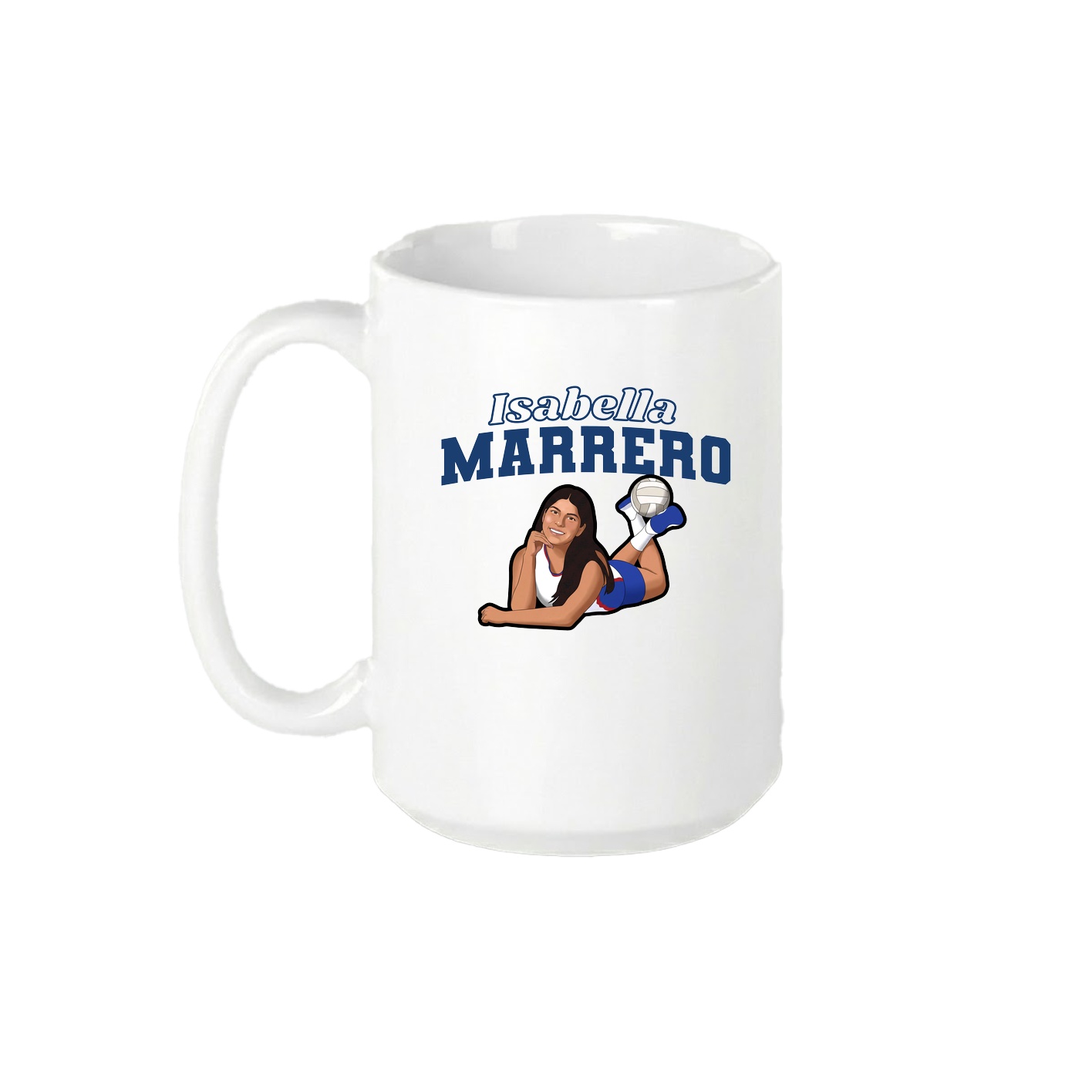 15oz Coffee Mug — Name Arch in White