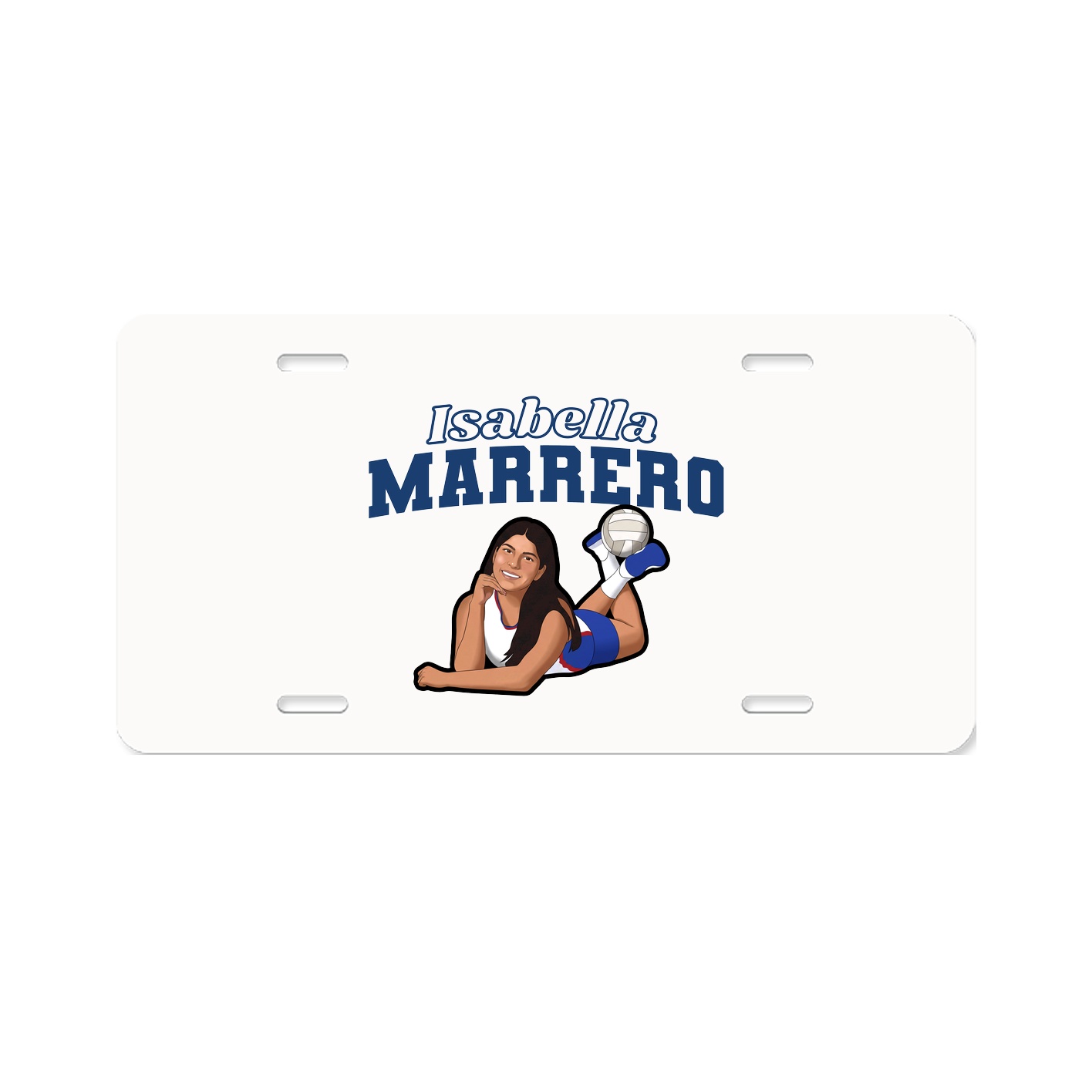 License Plate — Name Arch in Classic