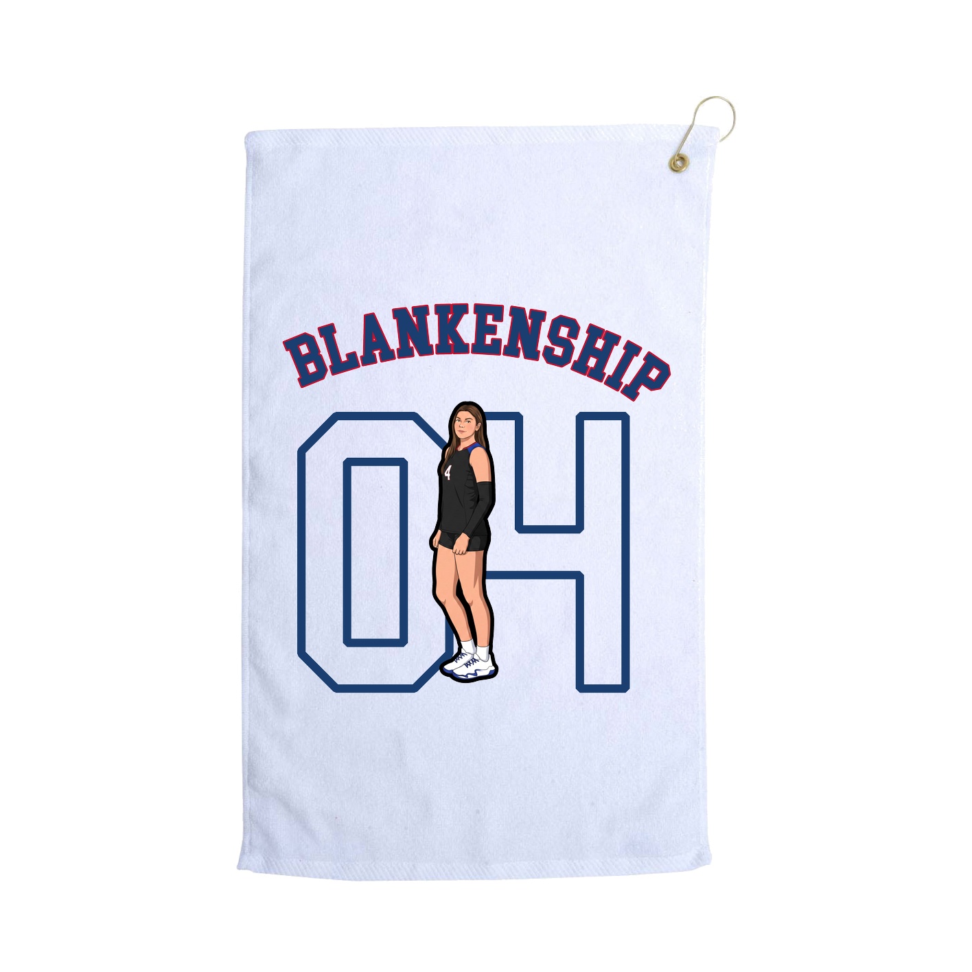 Golf Towel — Shirsey Arch in White