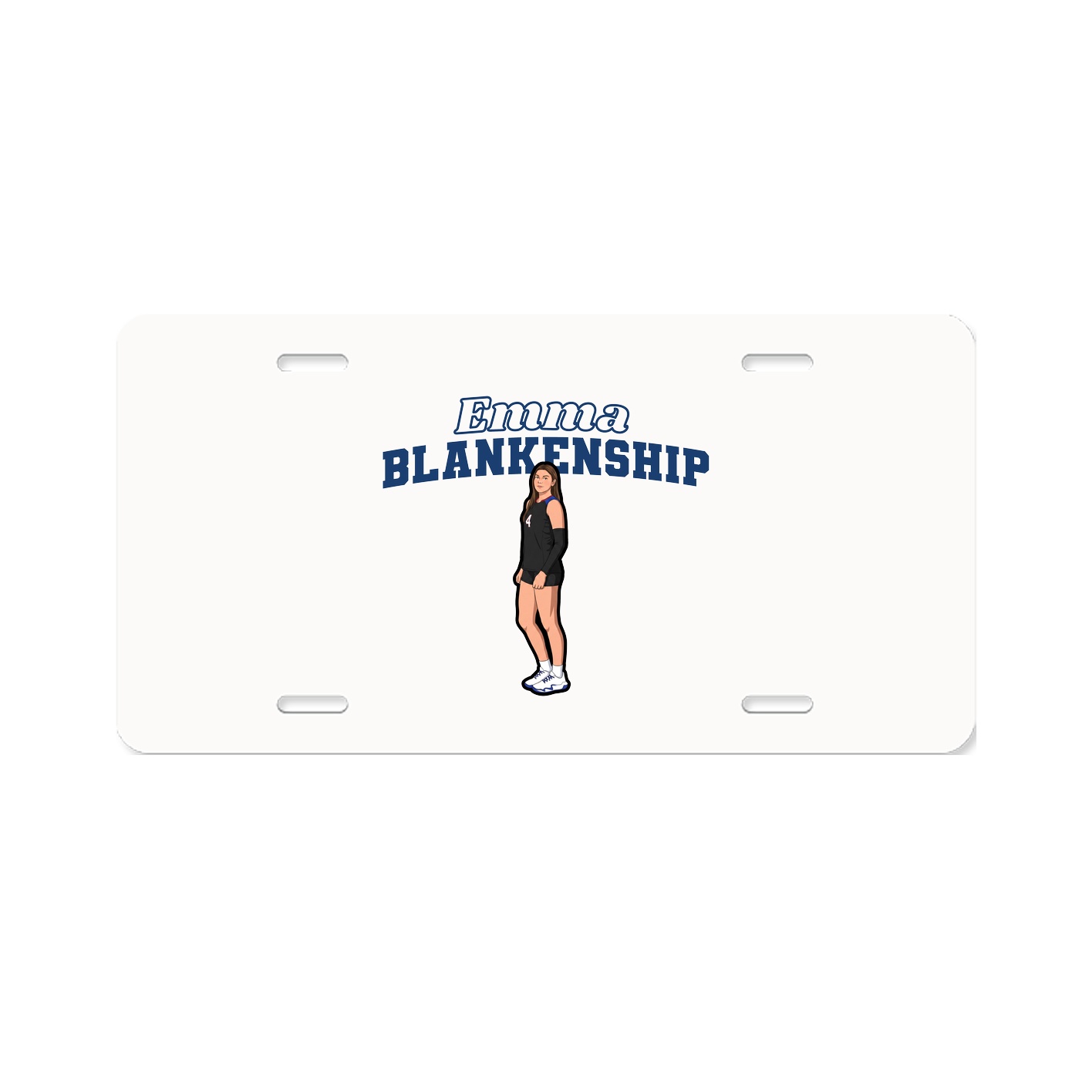 License Plate — Name Arch in Classic