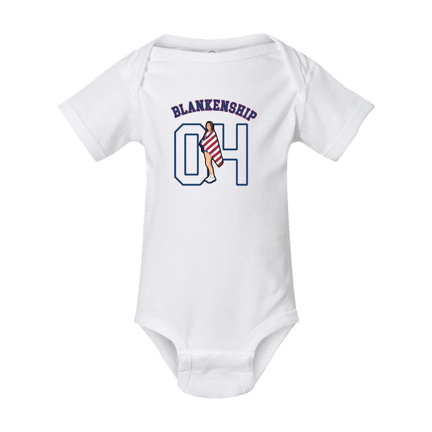 Baby Onesie — Shirsey Arch in White