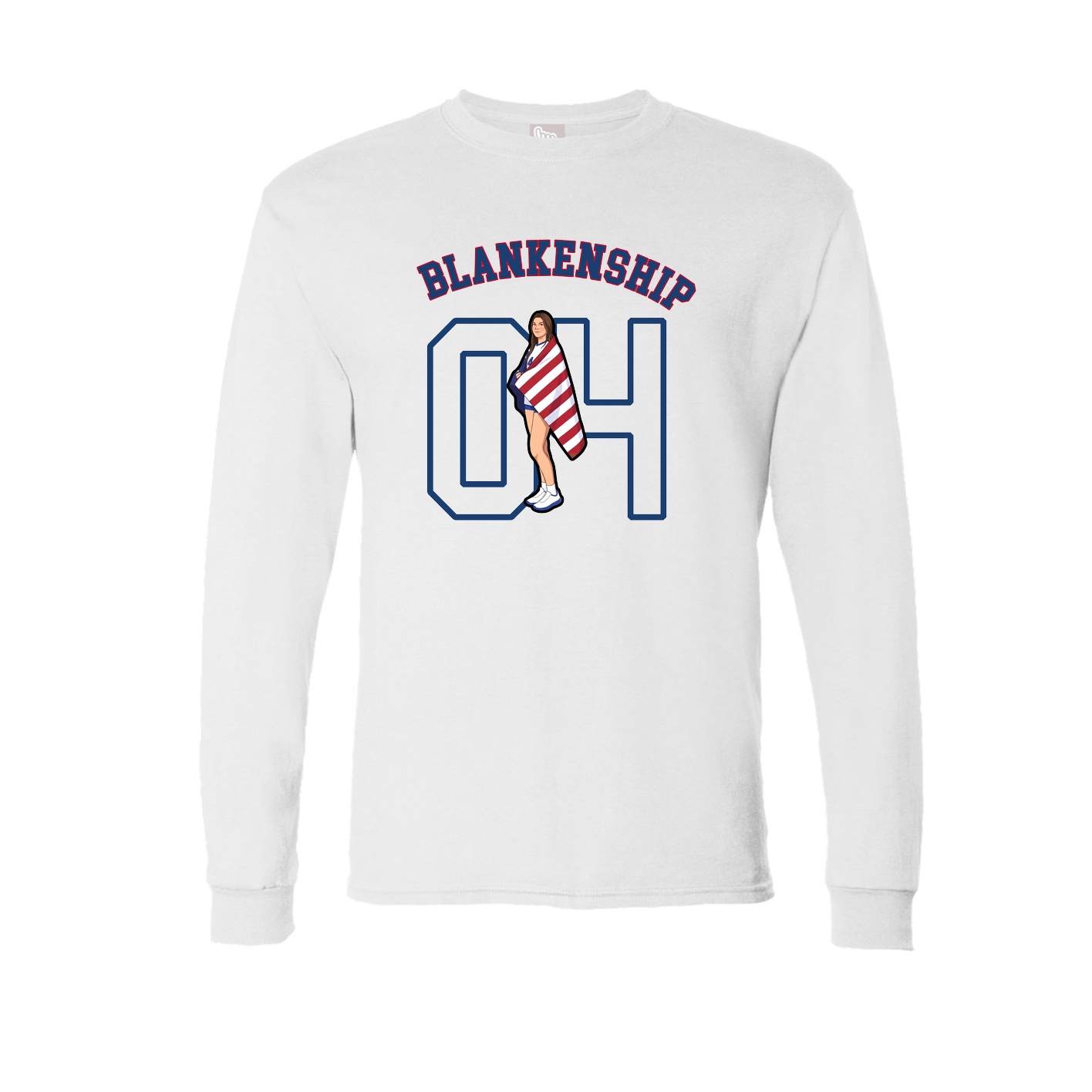 Long Sleeve Tee — Shirsey Arch in White