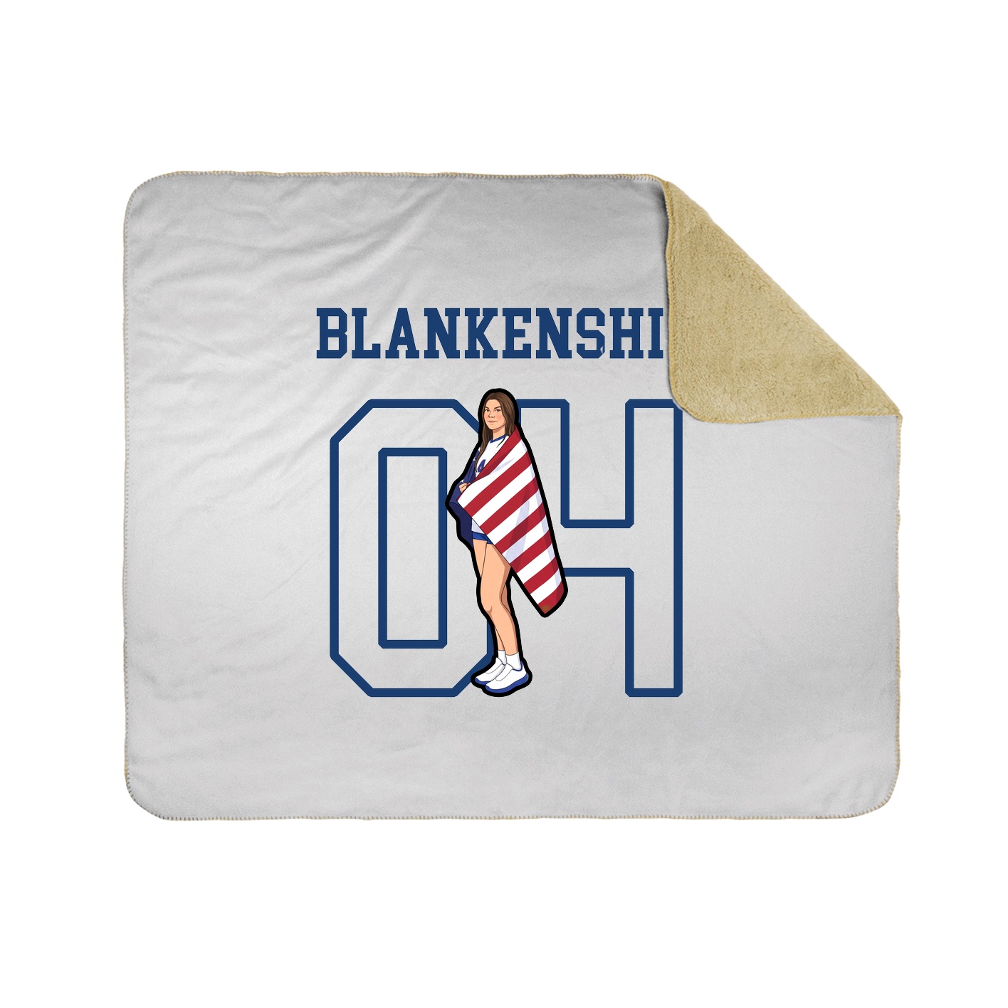 Throw Blanket — Shirsey in White