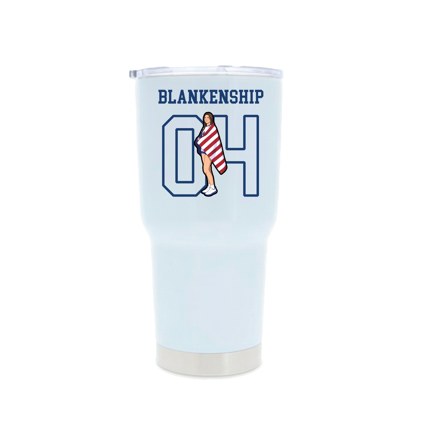 30oz Stainless Steel Tumbler — Shirsey in White