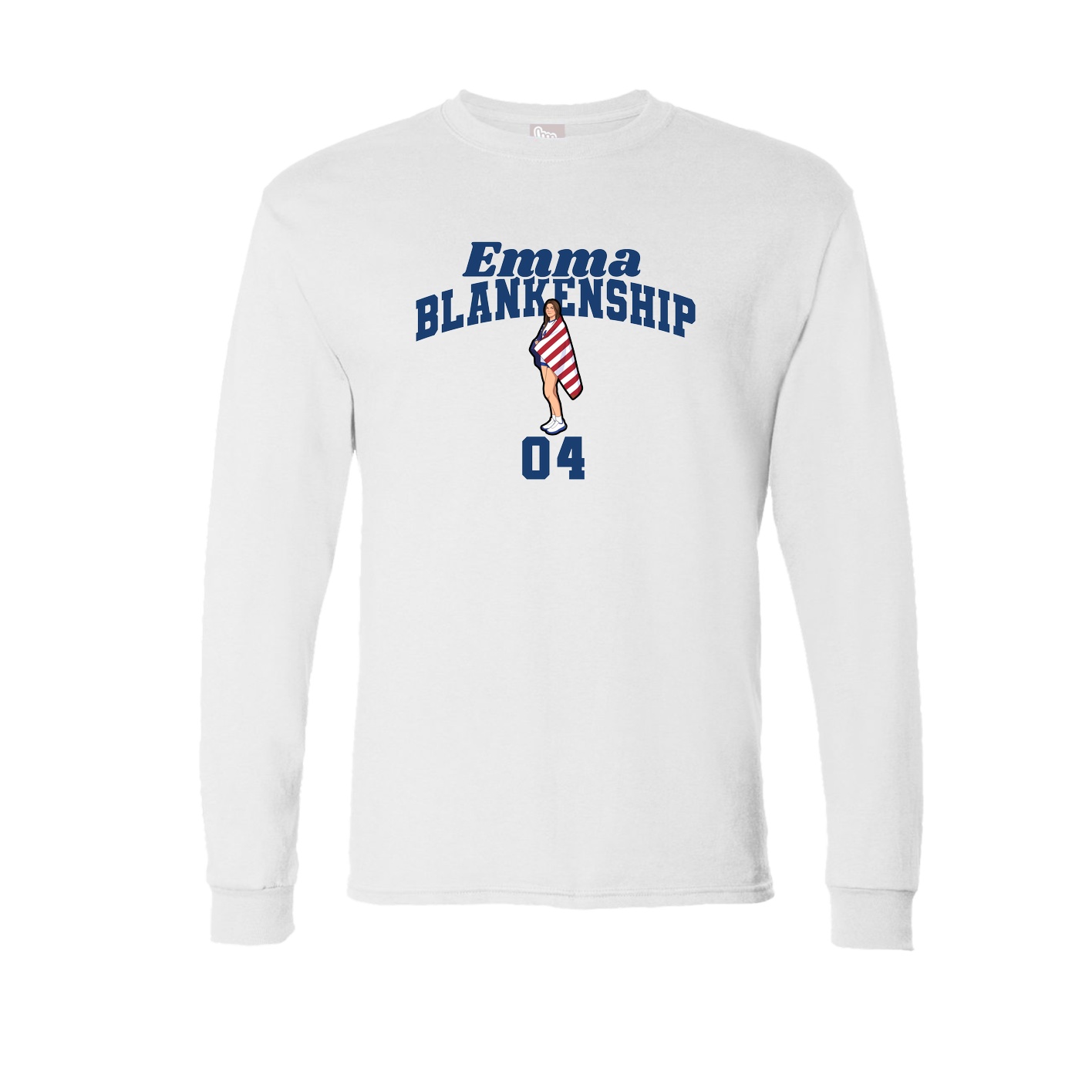 Long Sleeve Tee — Signature Arch in White