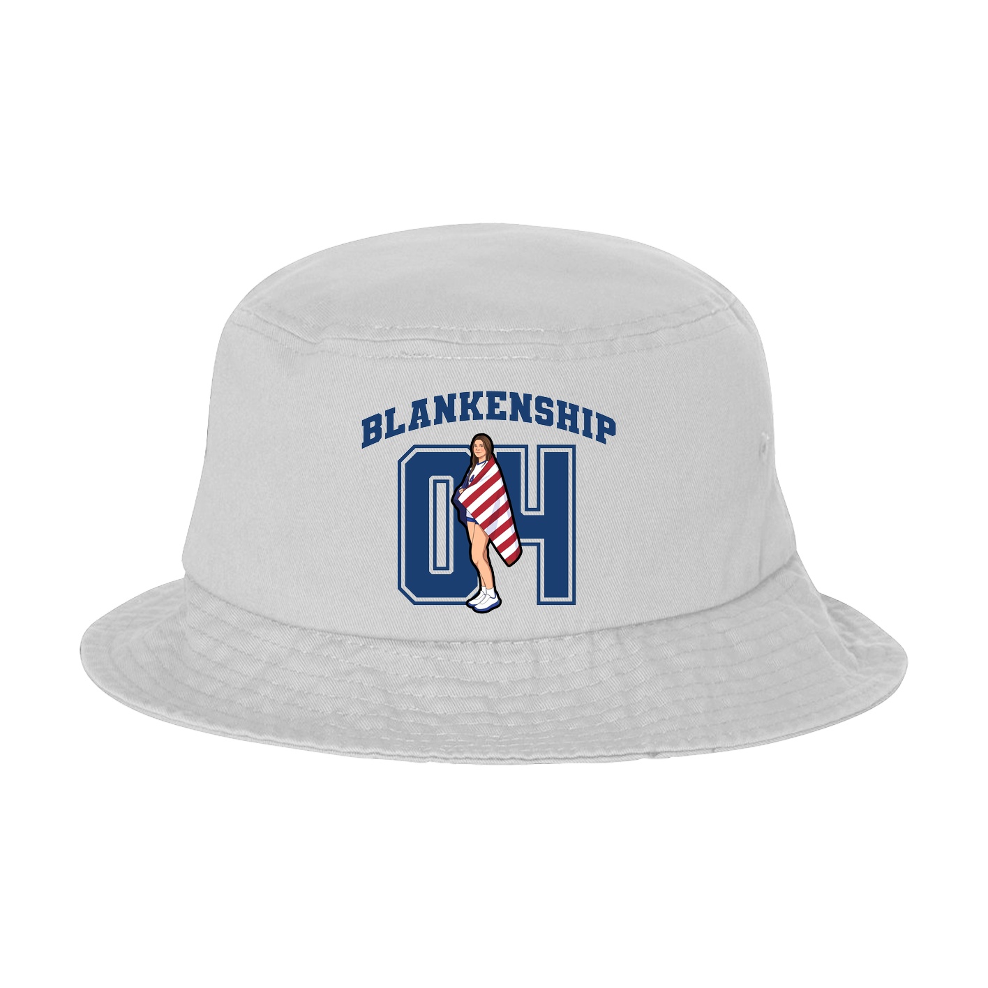 Bucket Cap — Number in White