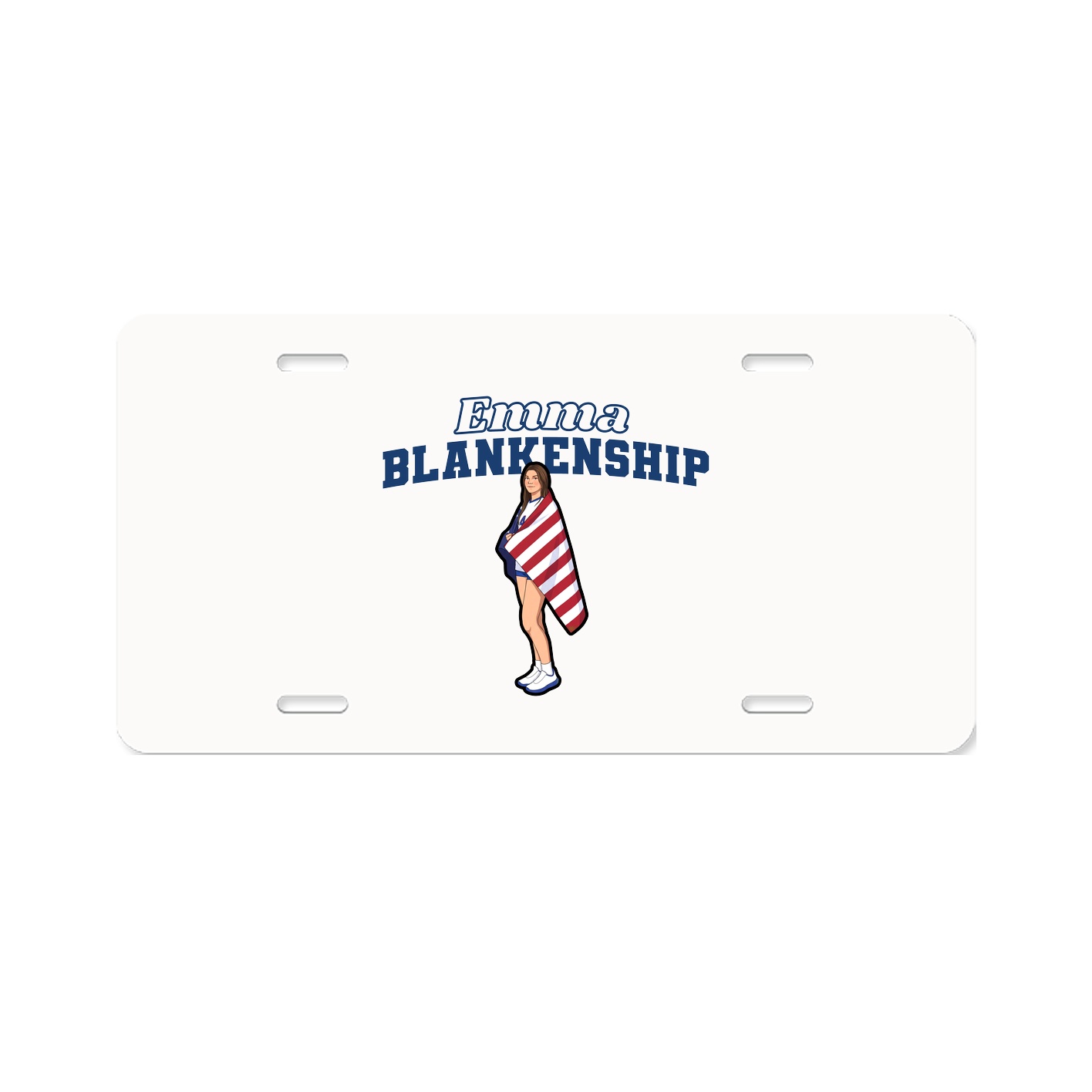 License Plate — Name Arch in Classic