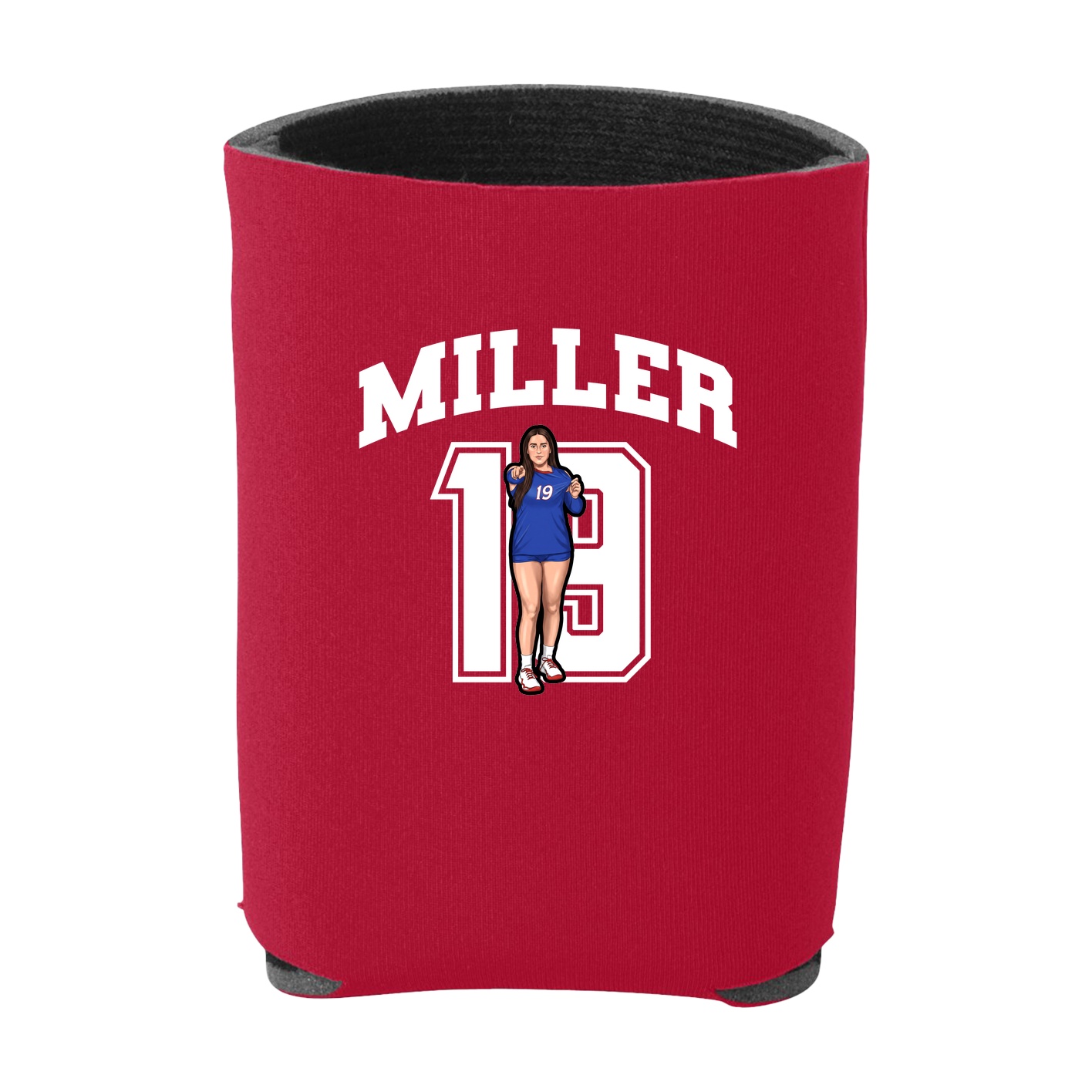 Can Holder — Number in Red