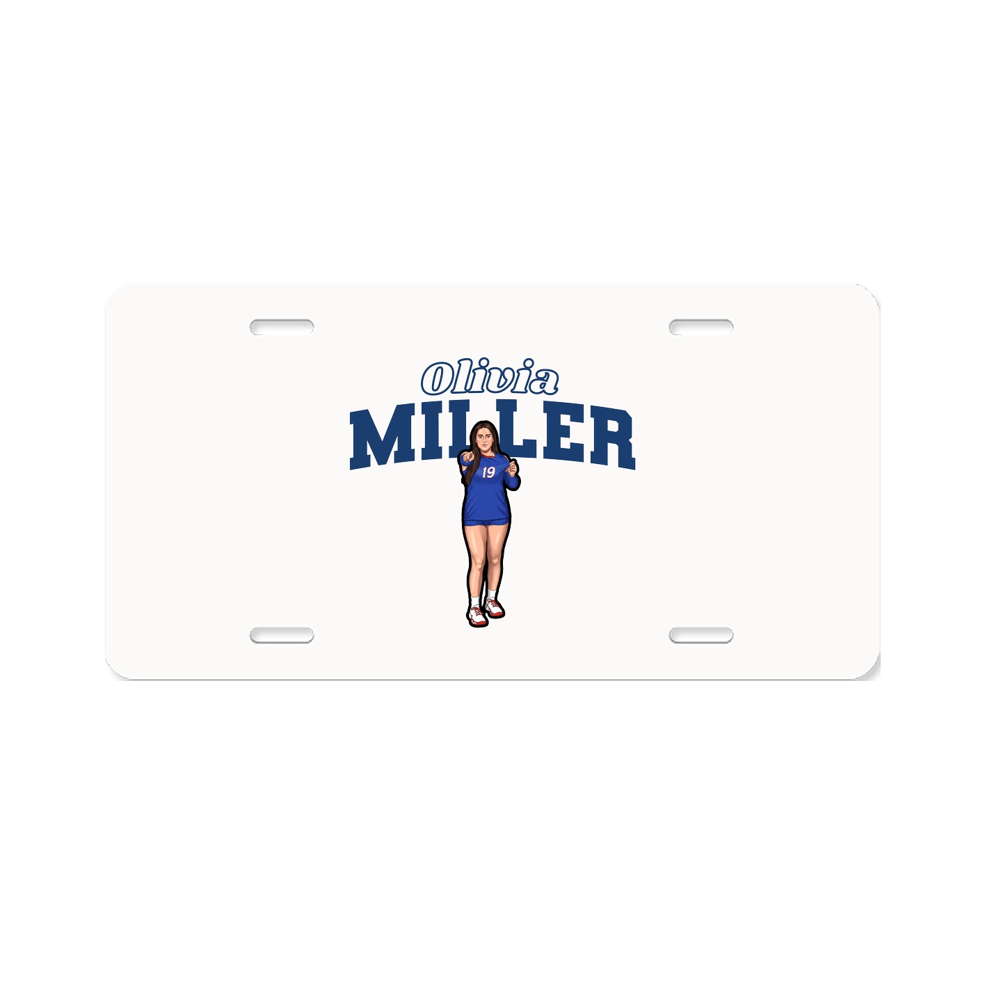 License Plate — Name Arch in Classic