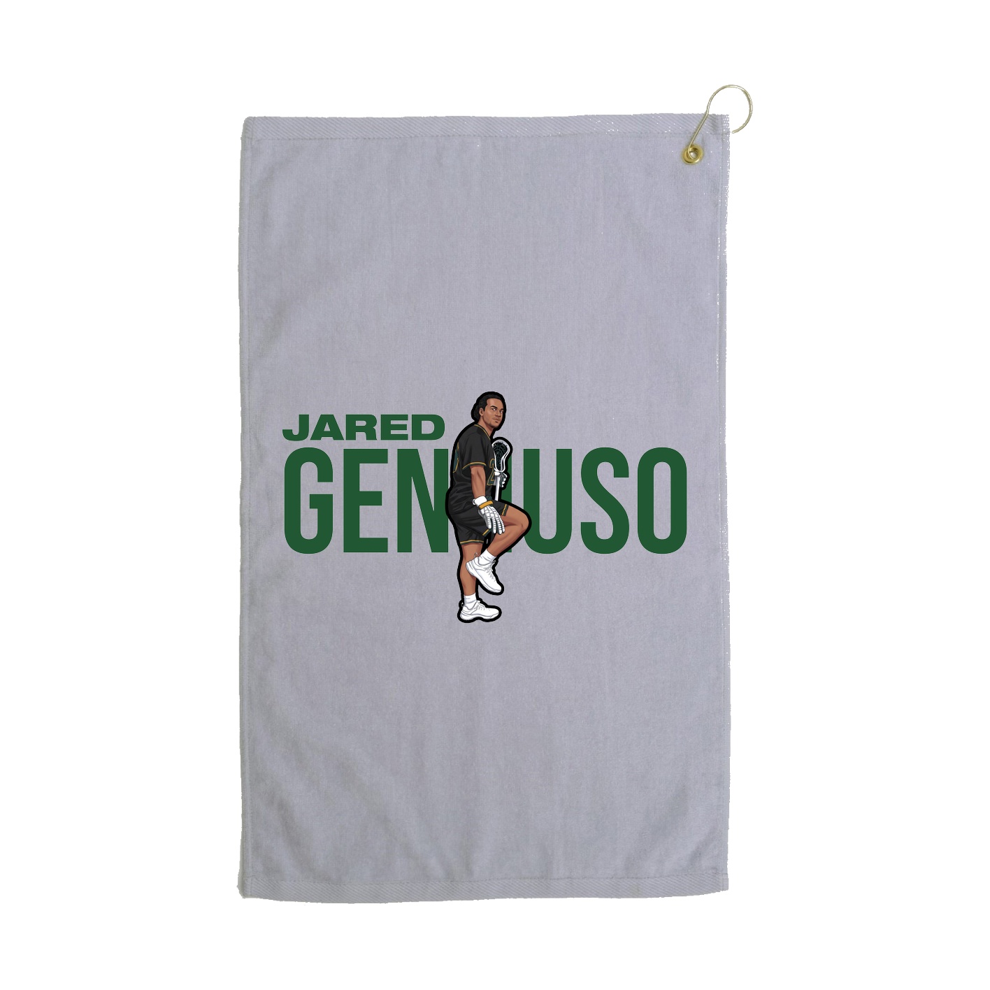 Golf Towel — Player Name in Grey