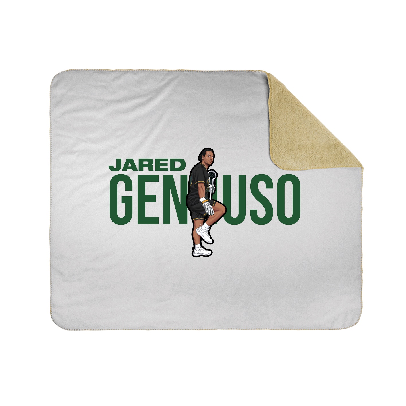 Throw Blanket — Player Name in White