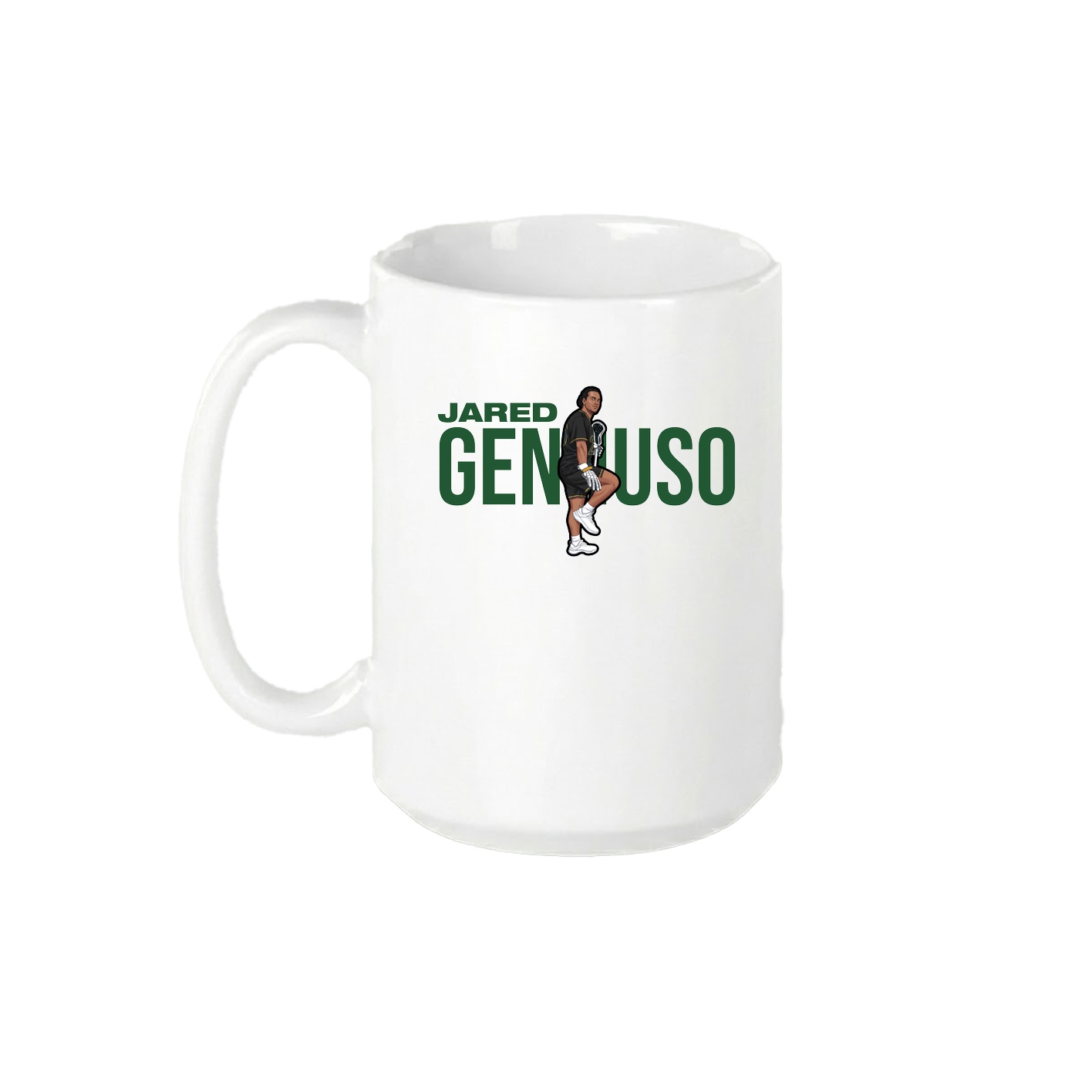 15oz Coffee Mug — Player Name in White