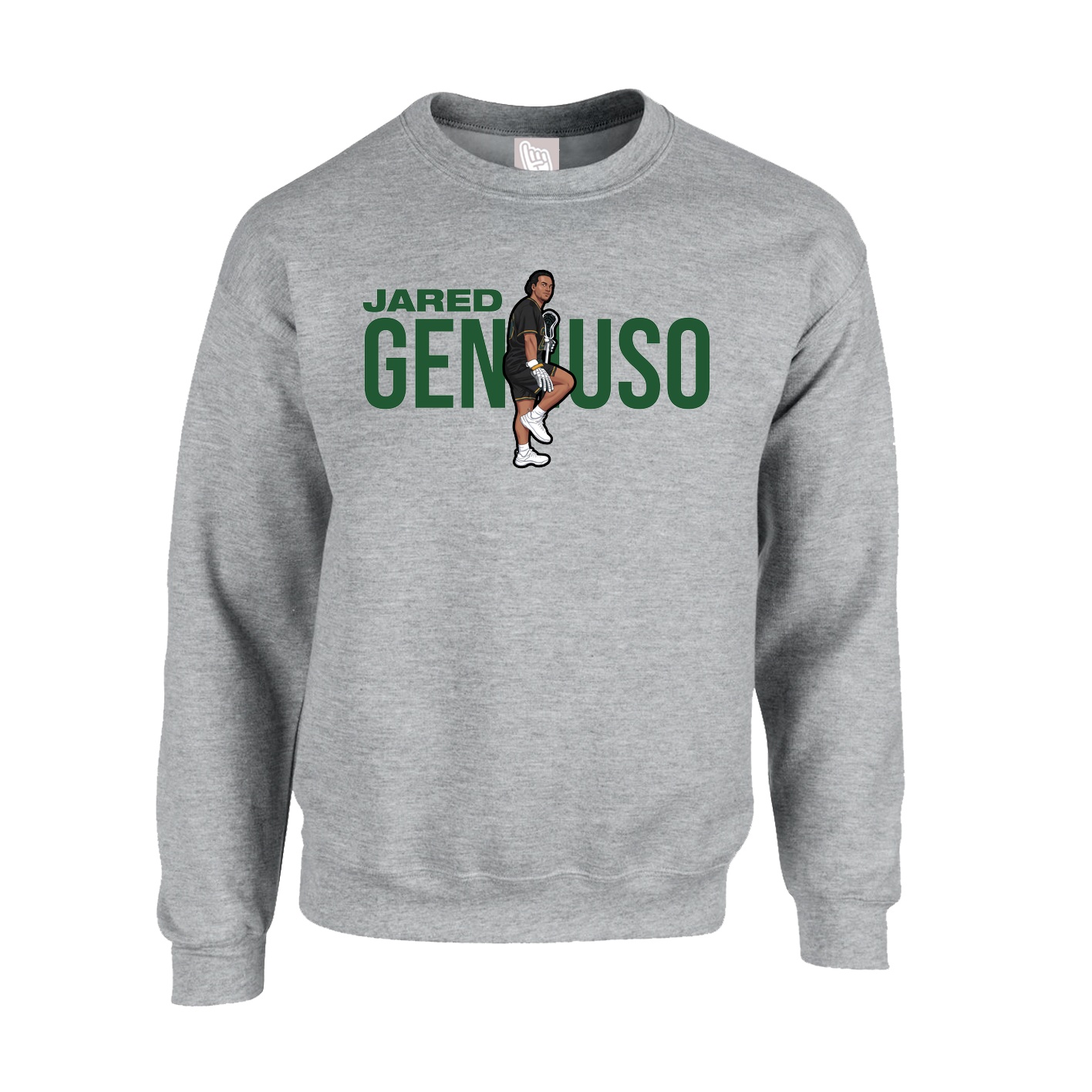 Fleece Crew — Player Name in Grey