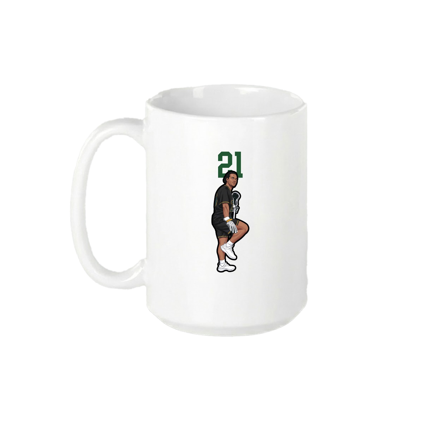 15oz Coffee Mug — Number Top in White