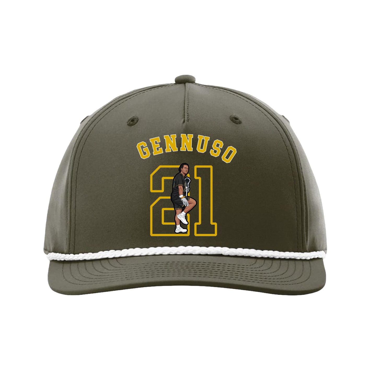 Five-Panel Classic Rope Cap — Shirsey Arch in Green
