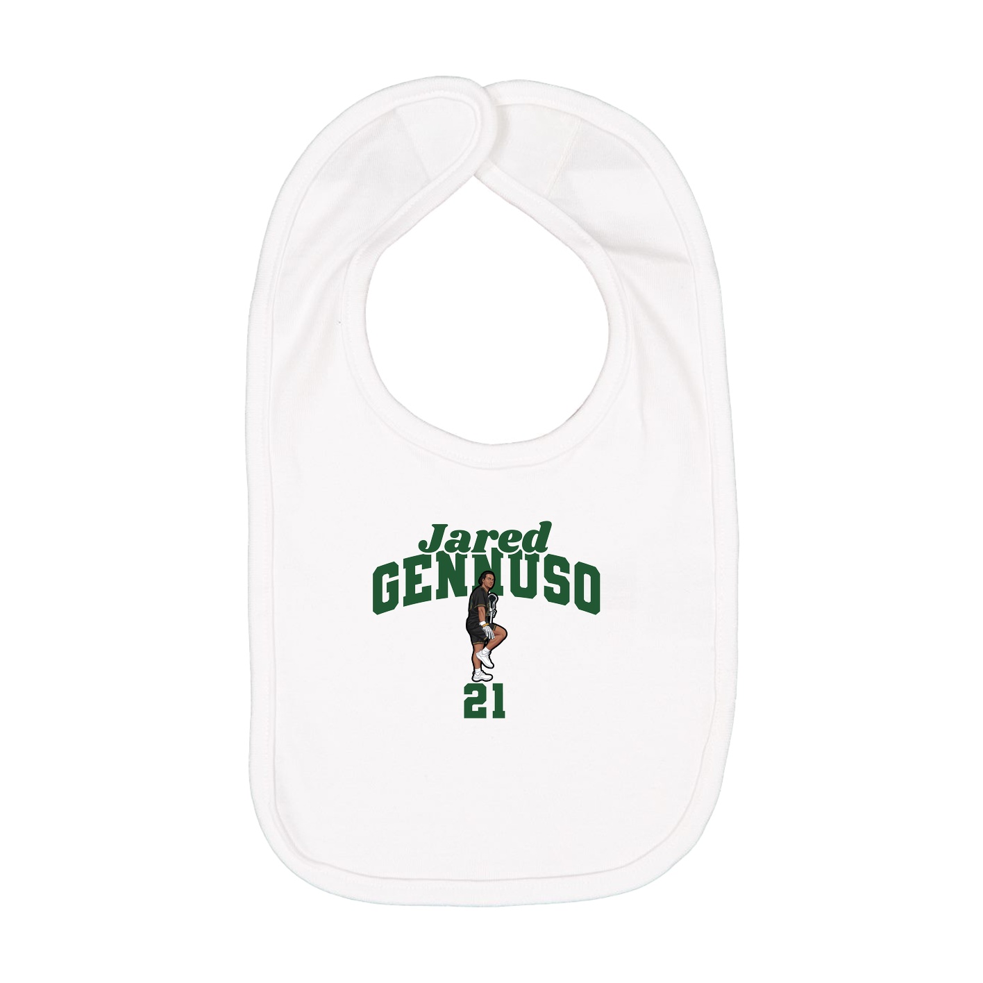 Infant Bib — Signature Arch in White