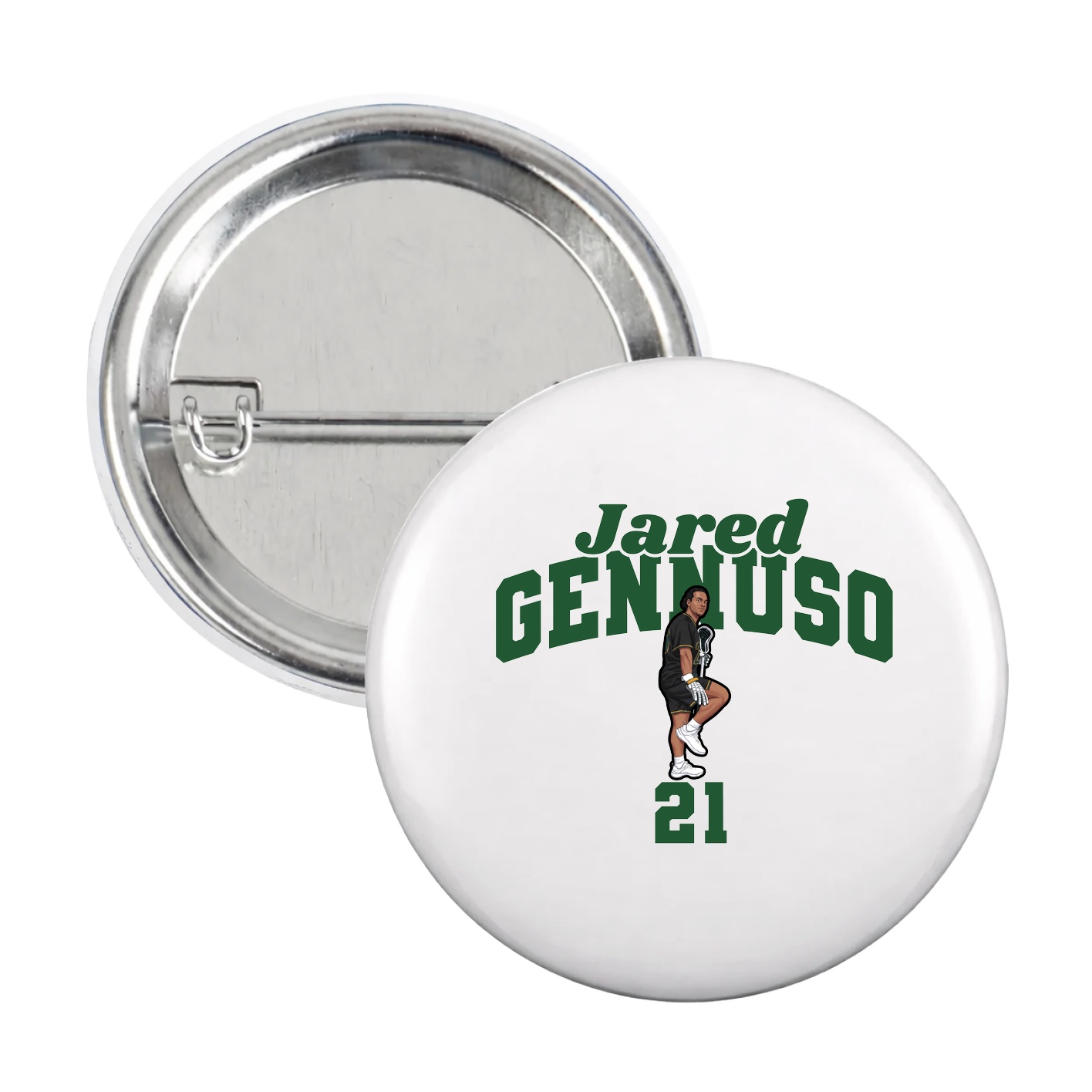 Game Day Button — Signature Arch in White