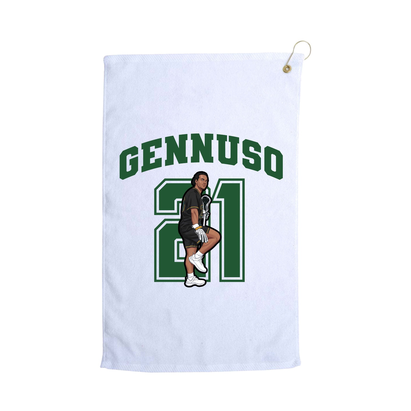 Golf Towel — Number in White