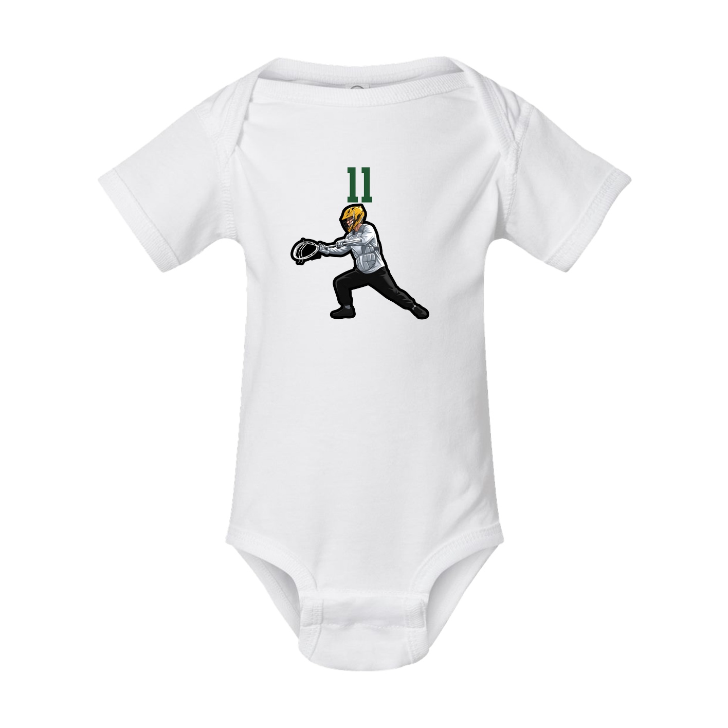 Baby Onesie — Number Top in White