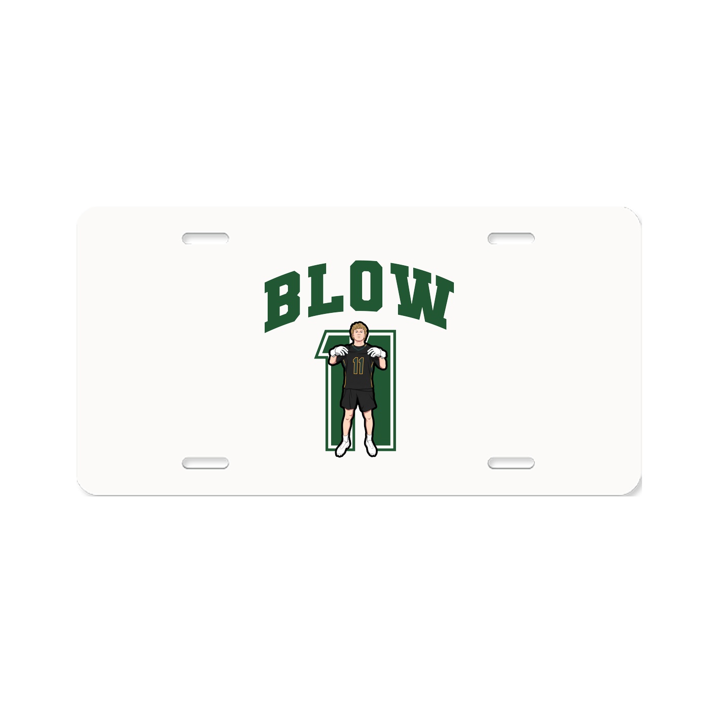 License Plate — Number in Classic