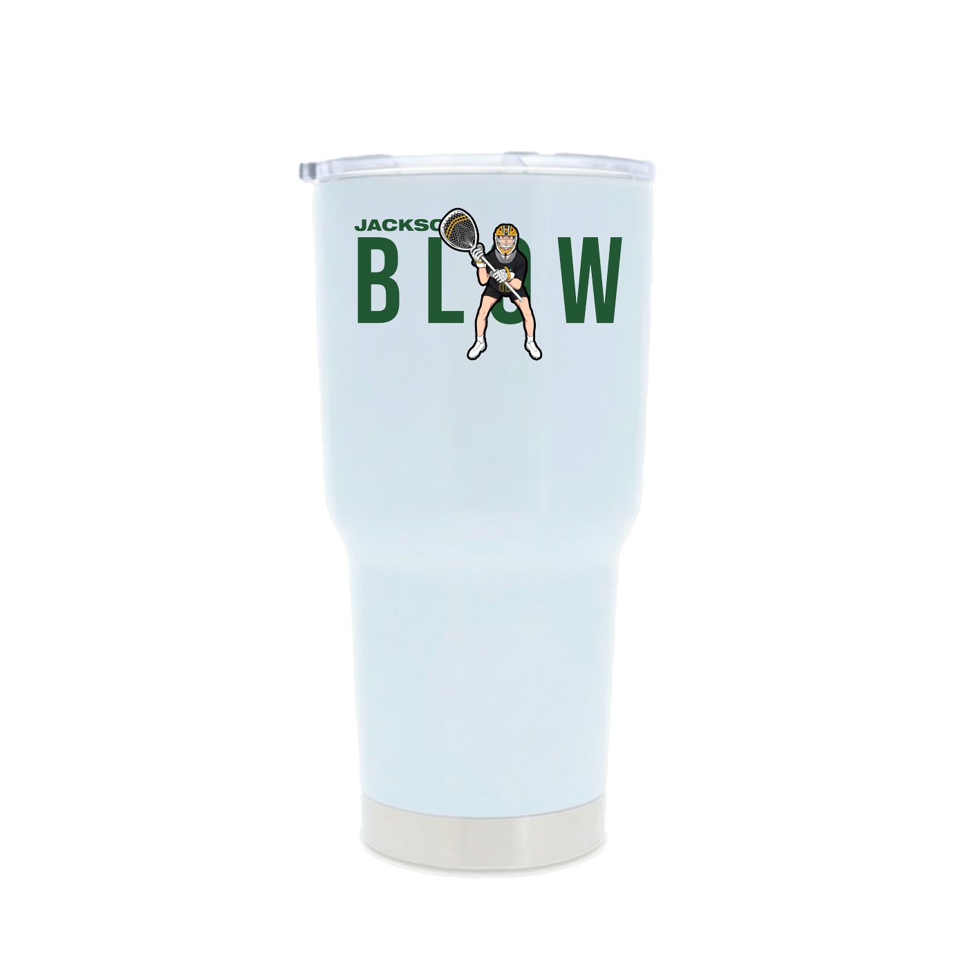 30oz Stainless Steel Tumbler — Player Name in White