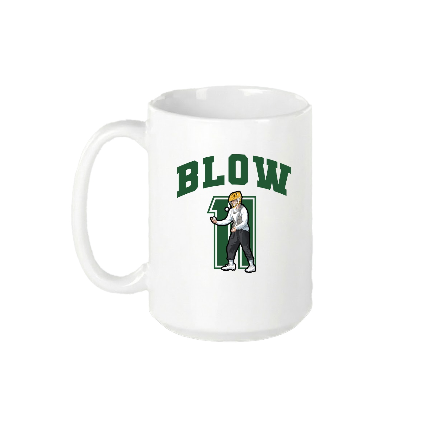 15oz Coffee Mug — Number in White