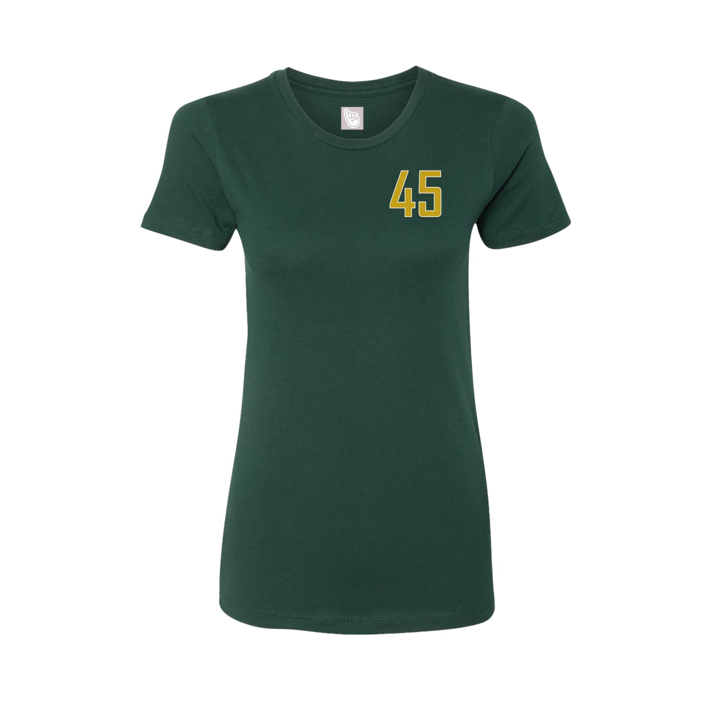 Fitted Women's Tee — Front Shirsy in Green