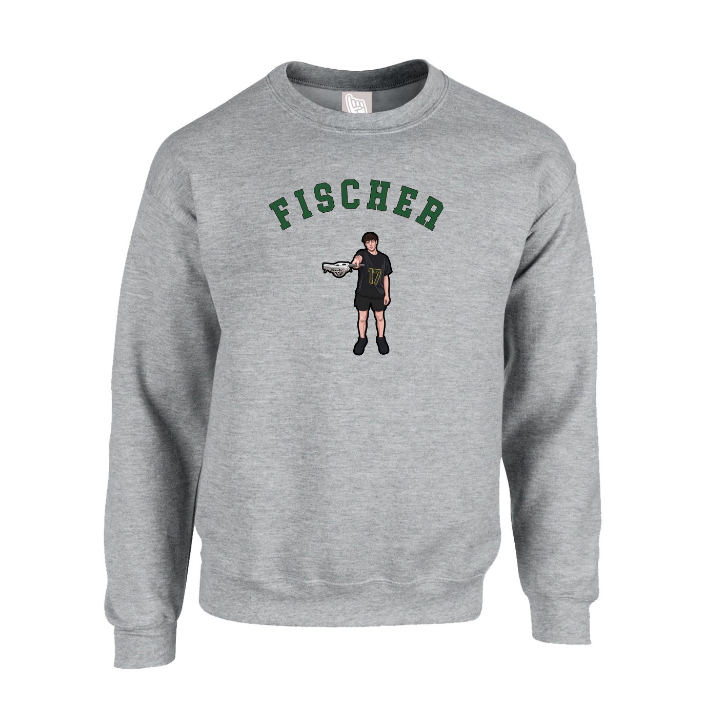 Fleece Crew — Shirsey Arch in Grey