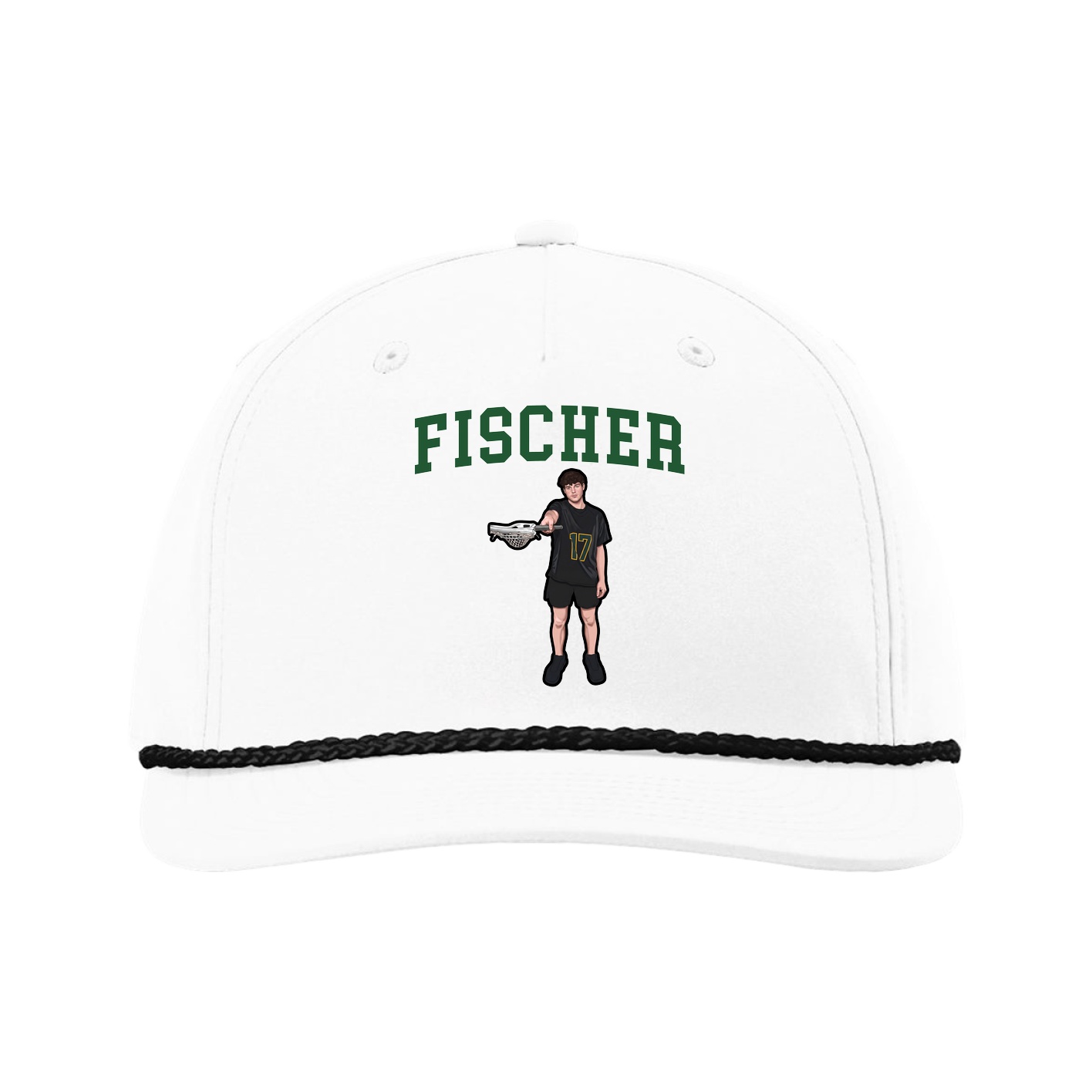 Five-Panel Classic Rope Cap — Shirsey in White