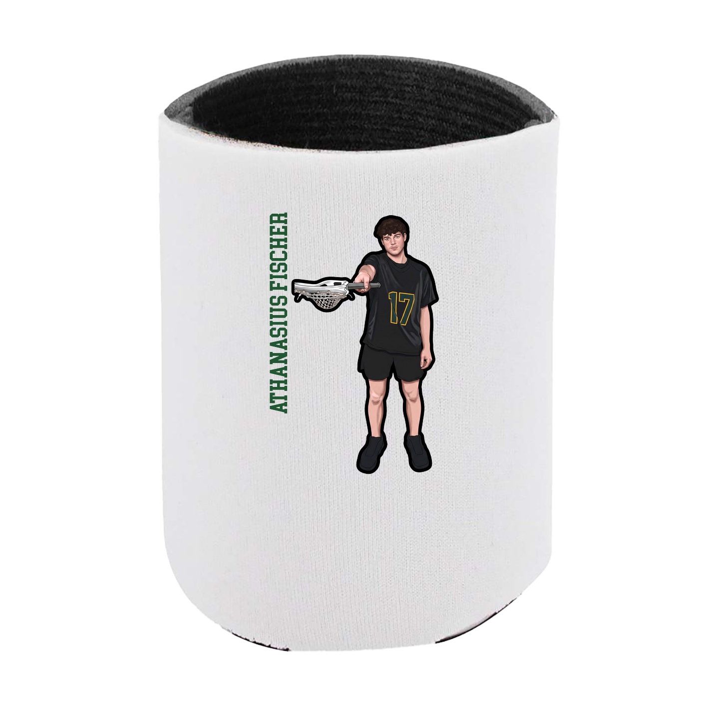 Can Holder — Name Vertical in White