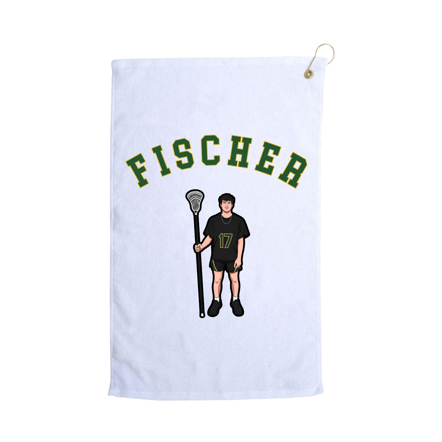 Golf Towel — Shirsey Arch in White