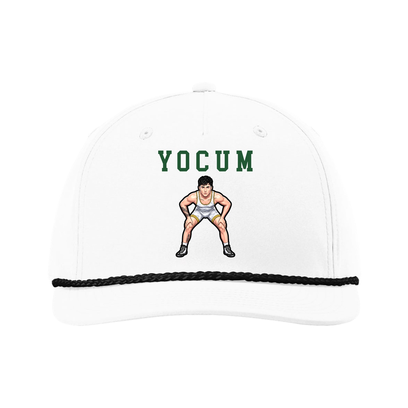 Five-Panel Classic Rope Cap — Shirsey in White
