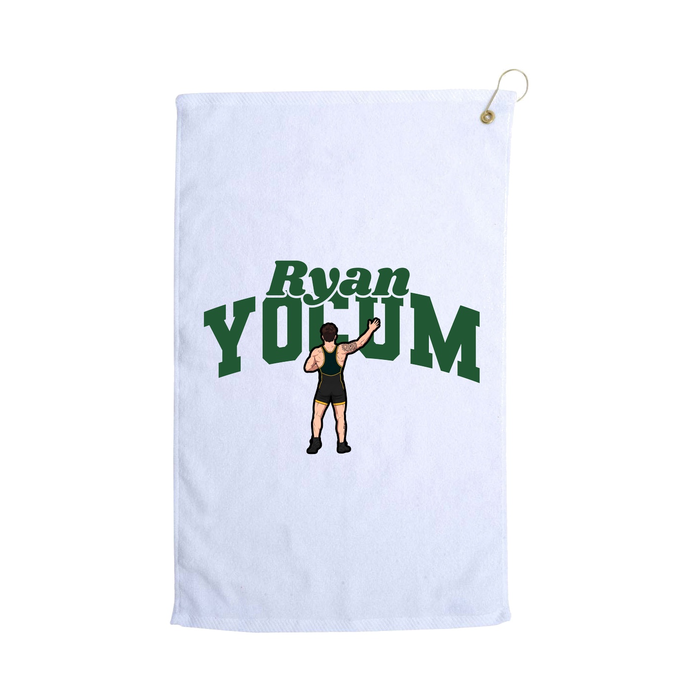 Golf Towel — Signature Arch in White