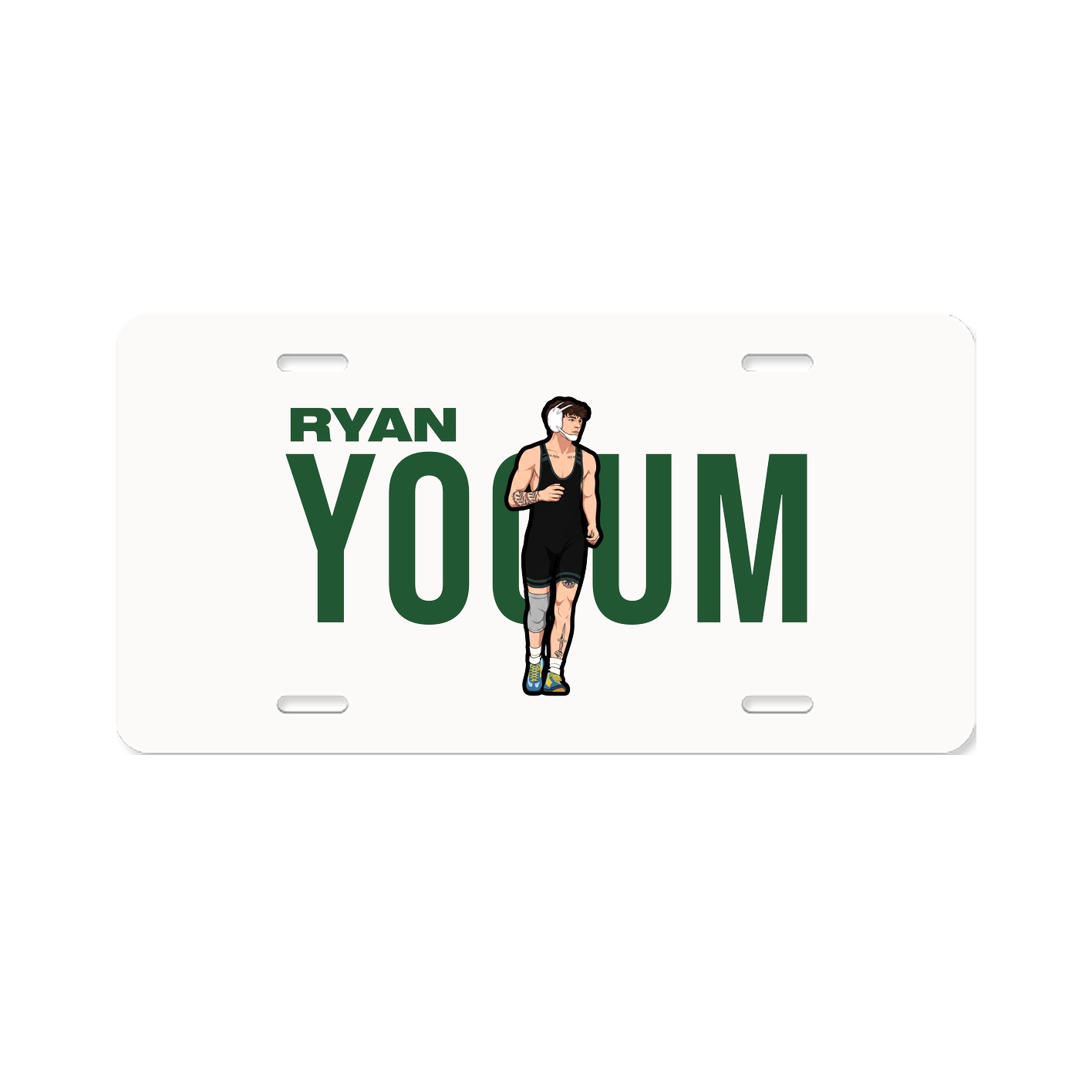 License Plate — Player Name in Classic