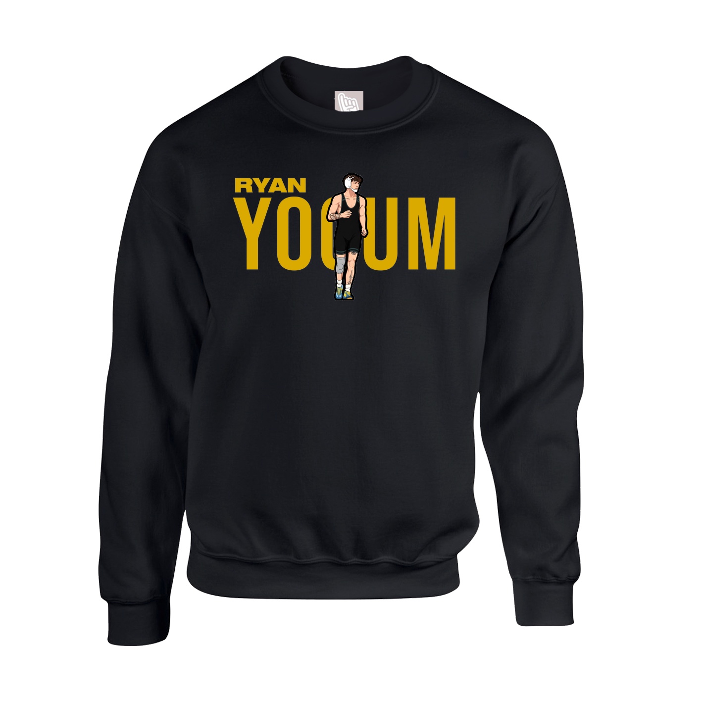 Fleece Crew — Player Name in Black