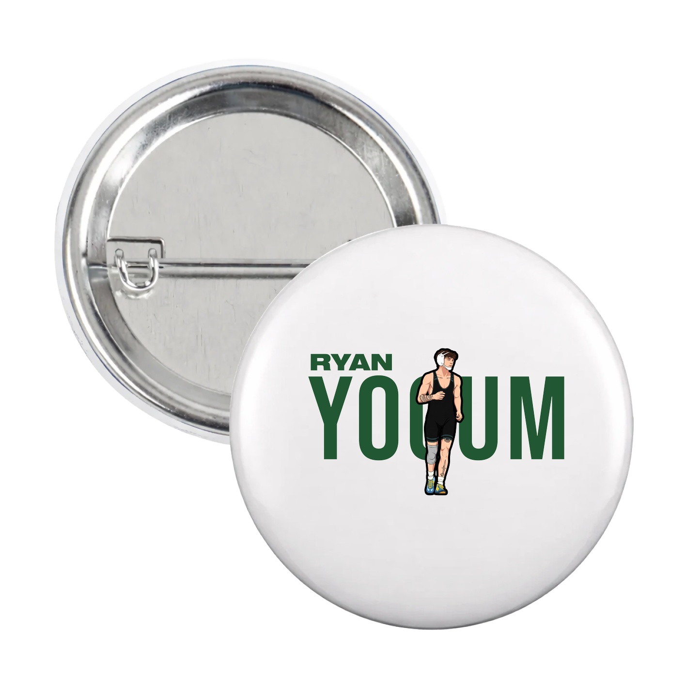 Game Day Button — Player Name in White