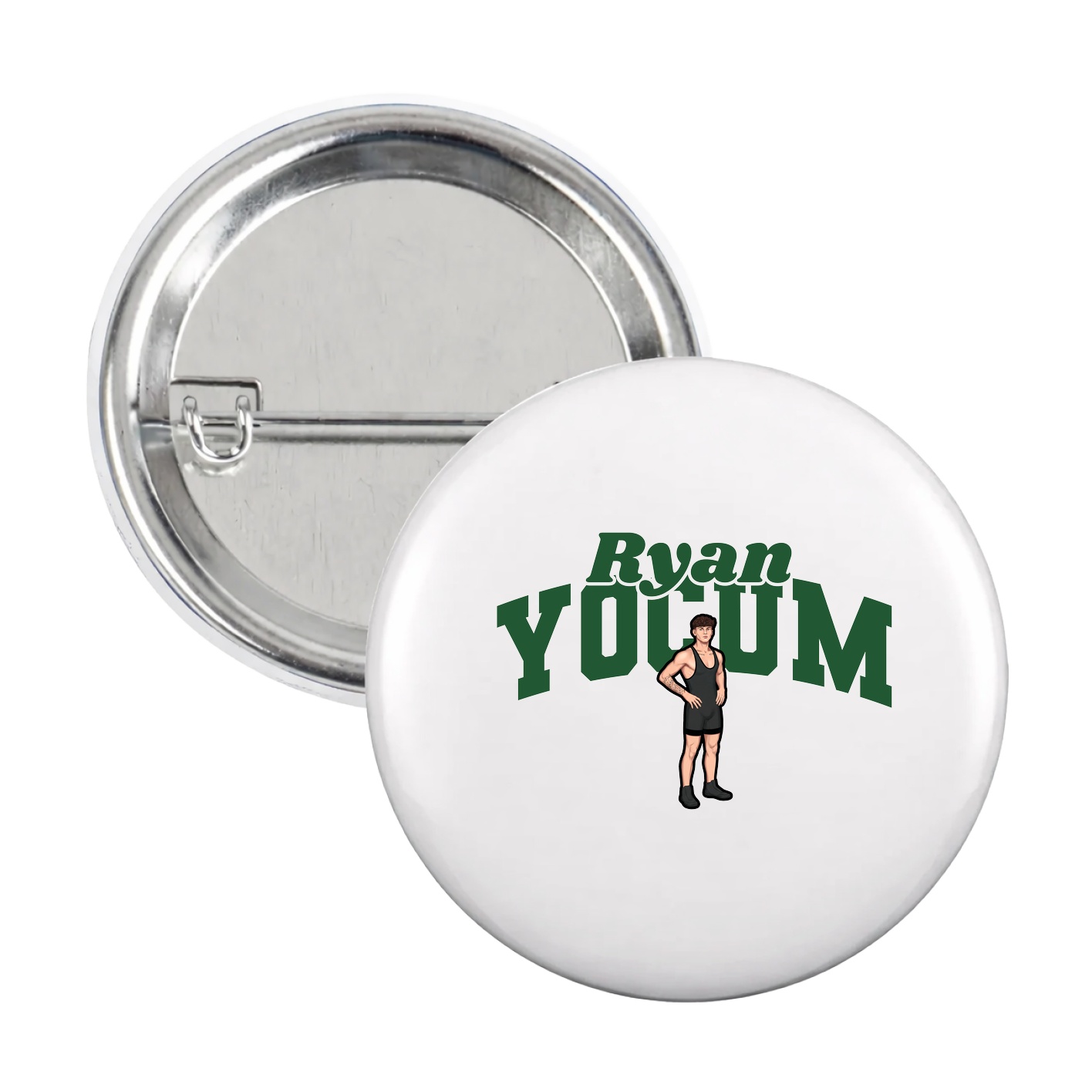 Game Day Button — Signature Arch in White
