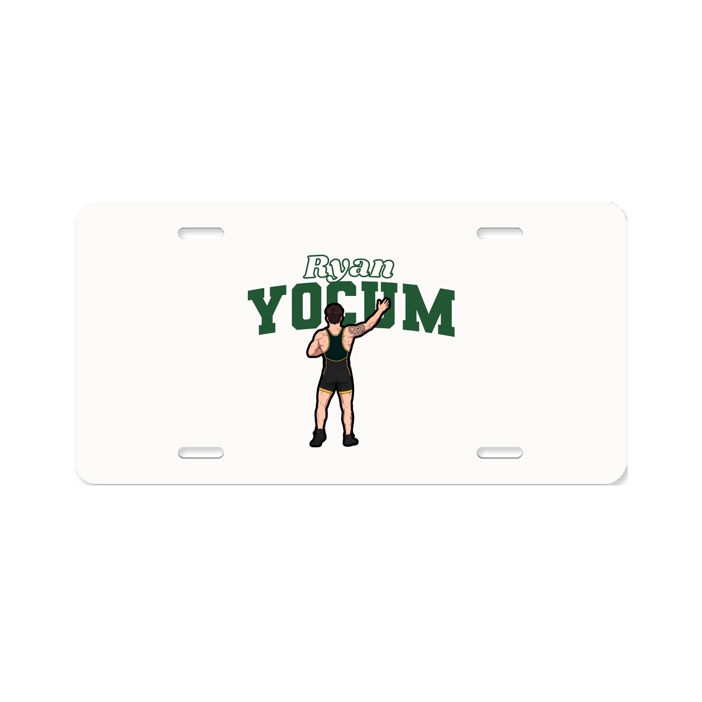 License Plate — Name Arch in Classic